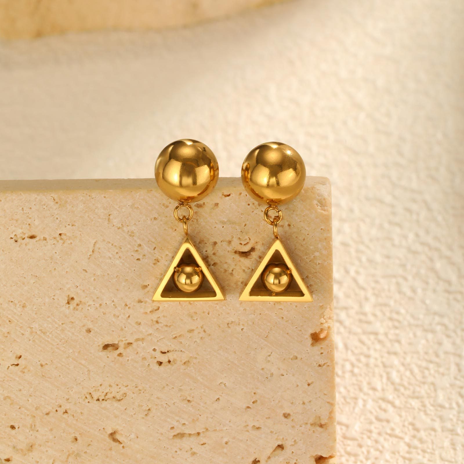 Triangle Drop Earrings