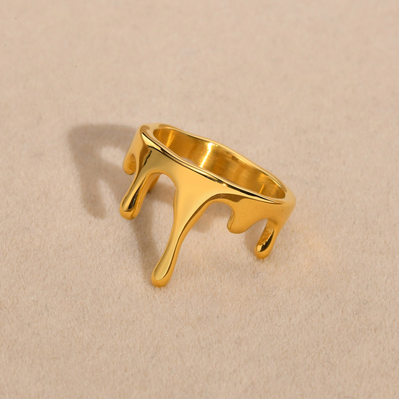 Melted Gold Ring