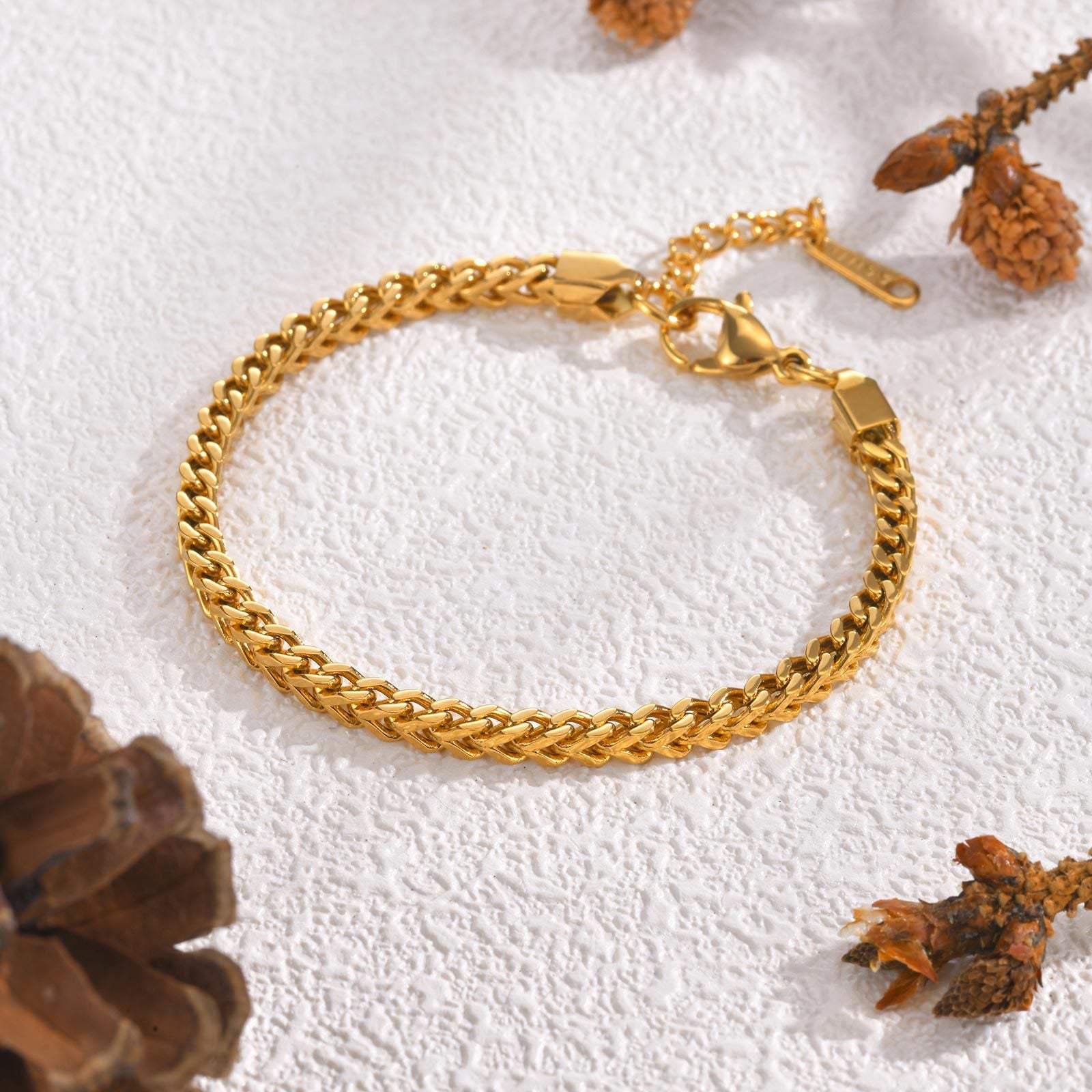 Gold Cuban Chain Bracelet