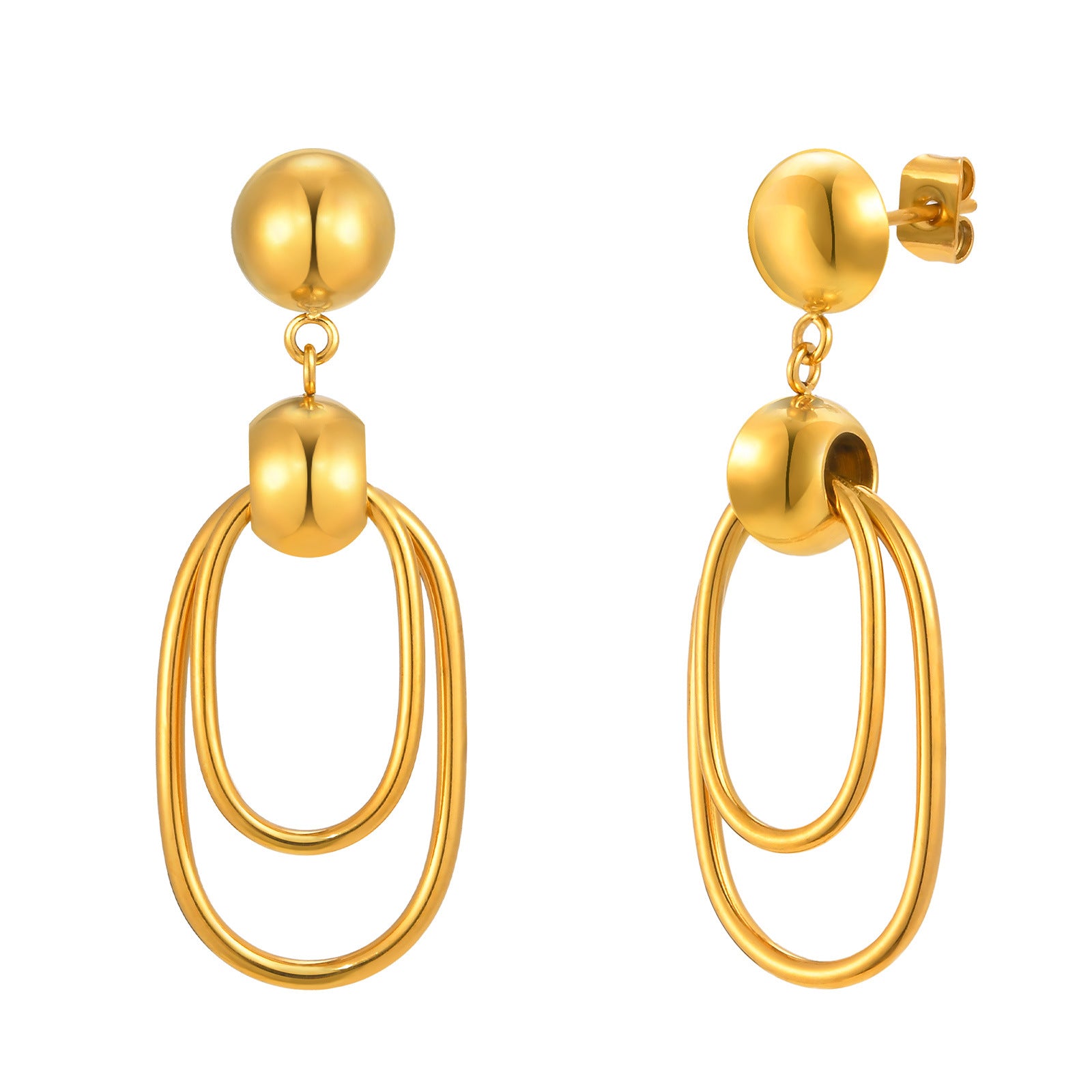 Geometric Drop Earrings