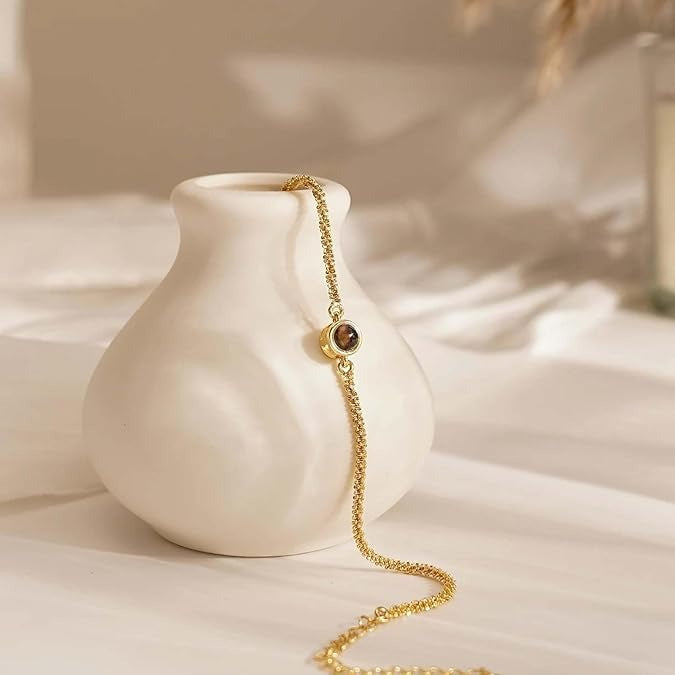 Round Photo Bracelet