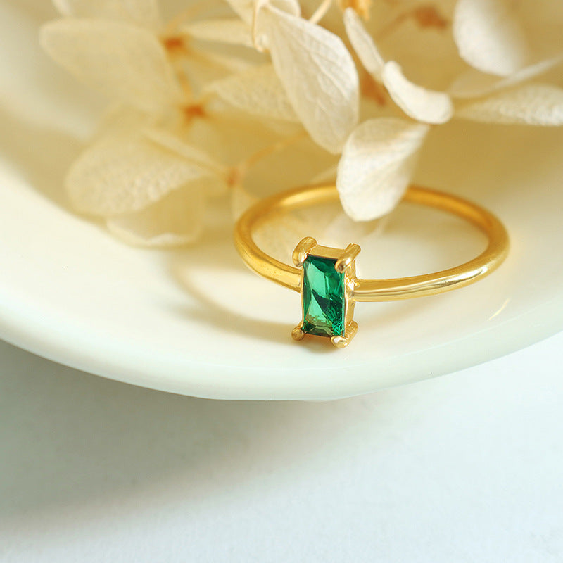 Rectangular Stone Ring