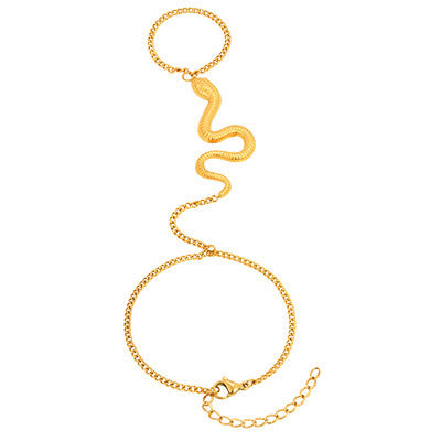 Snake Chain Hand Bracelet