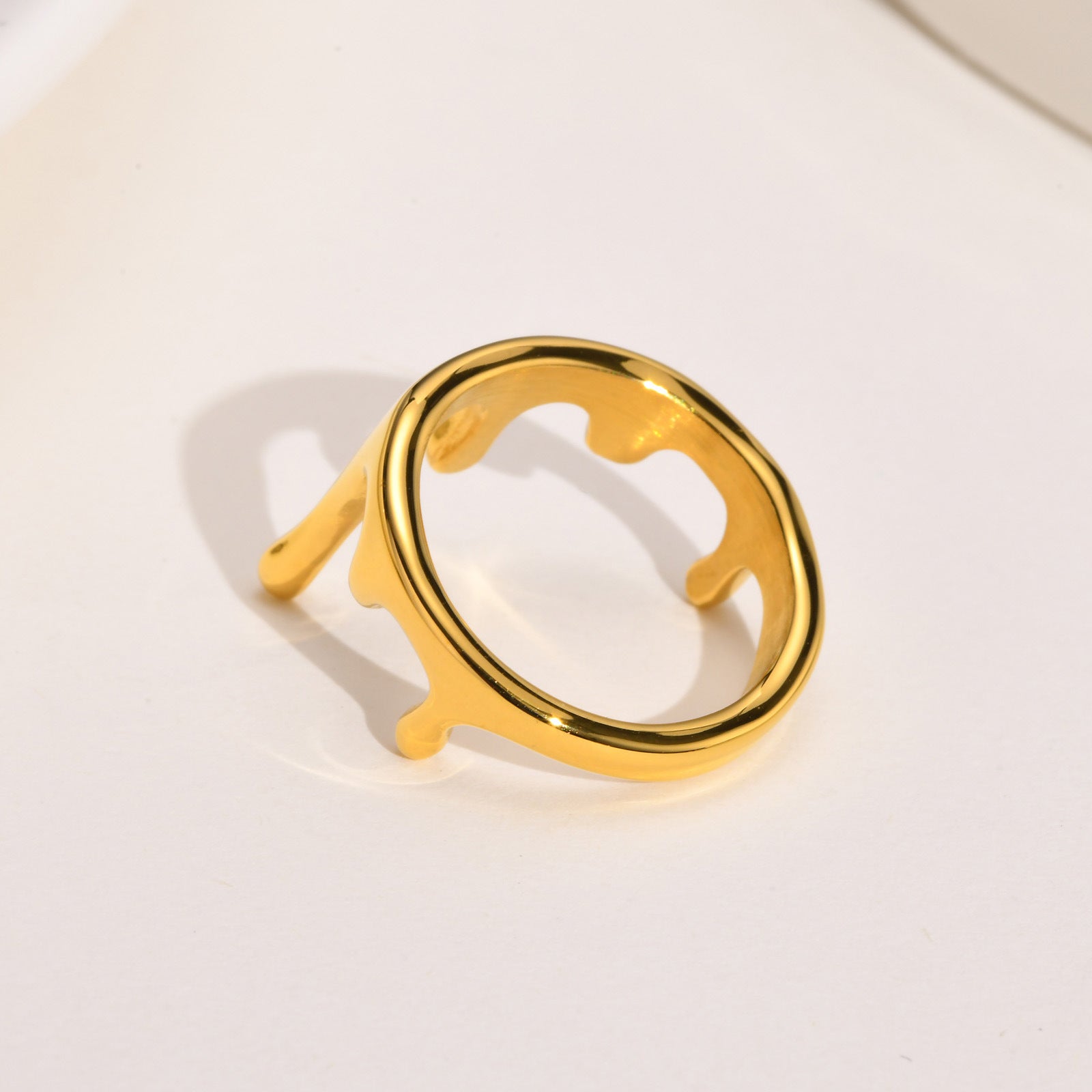 Melted Gold Ring