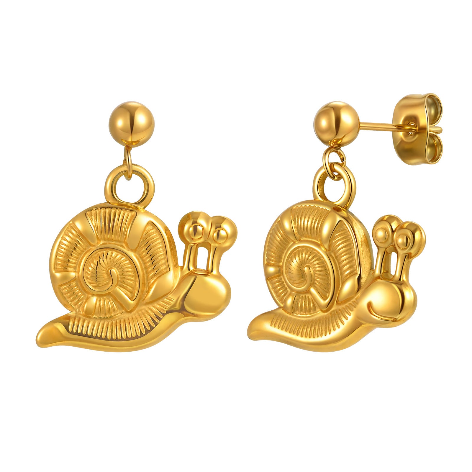 Snail Drop Earrings