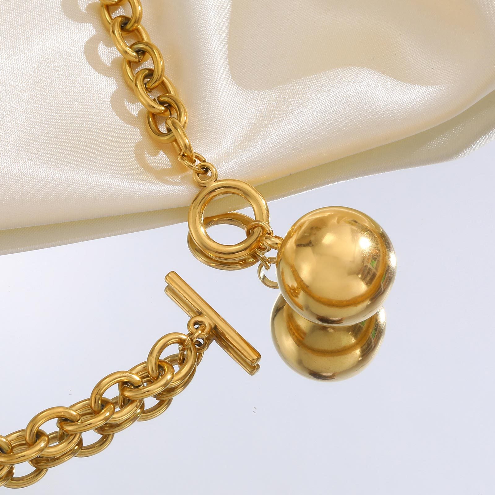 Chunky Chain Ball Necklace