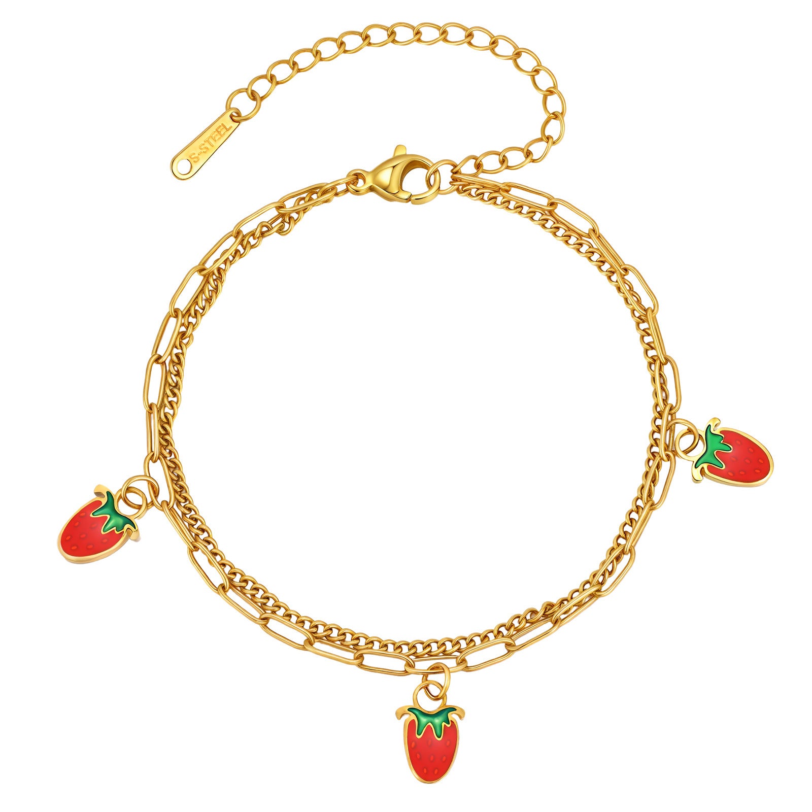 Strawberry Charm Bracelet