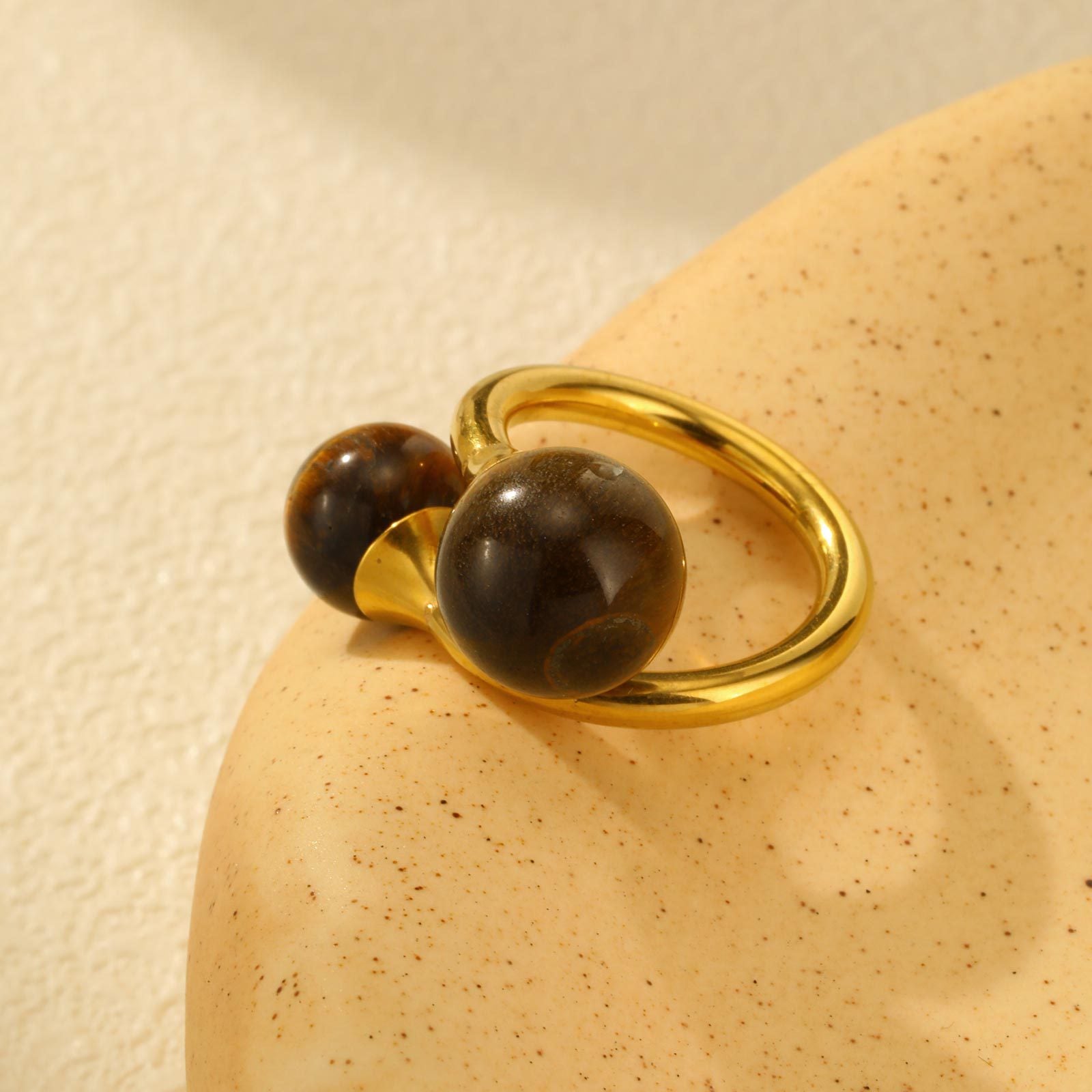 Tiger Eye Statement Ring