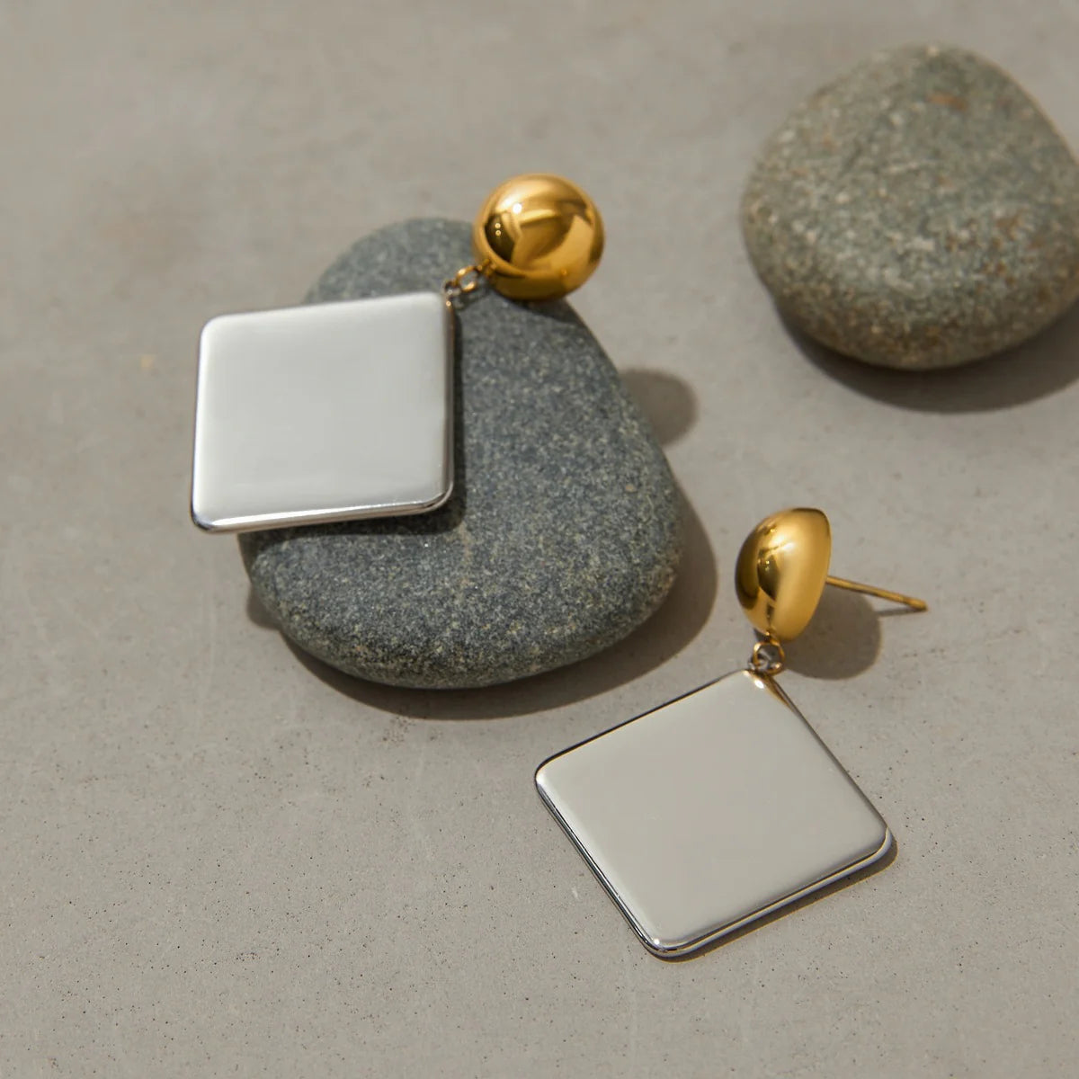 Geometric Drop Earrings