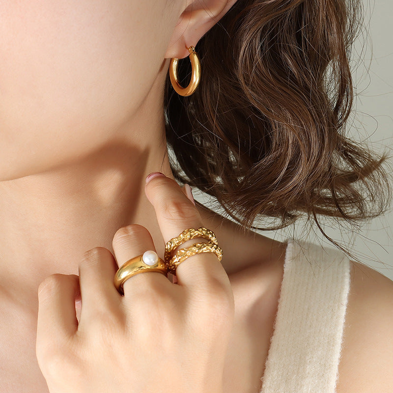 Aurora Bold Hoop Earrings