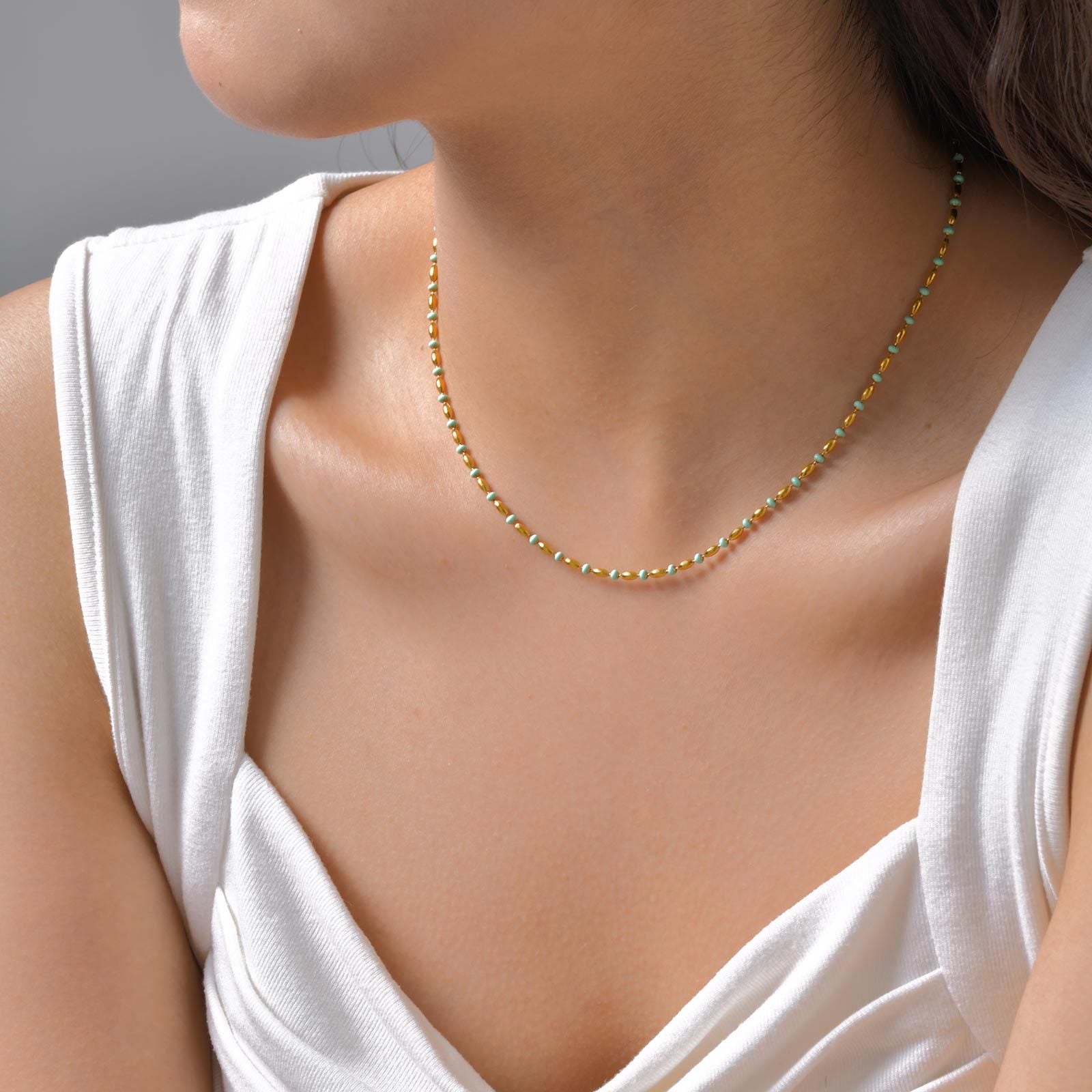 Beaded Chain Necklace