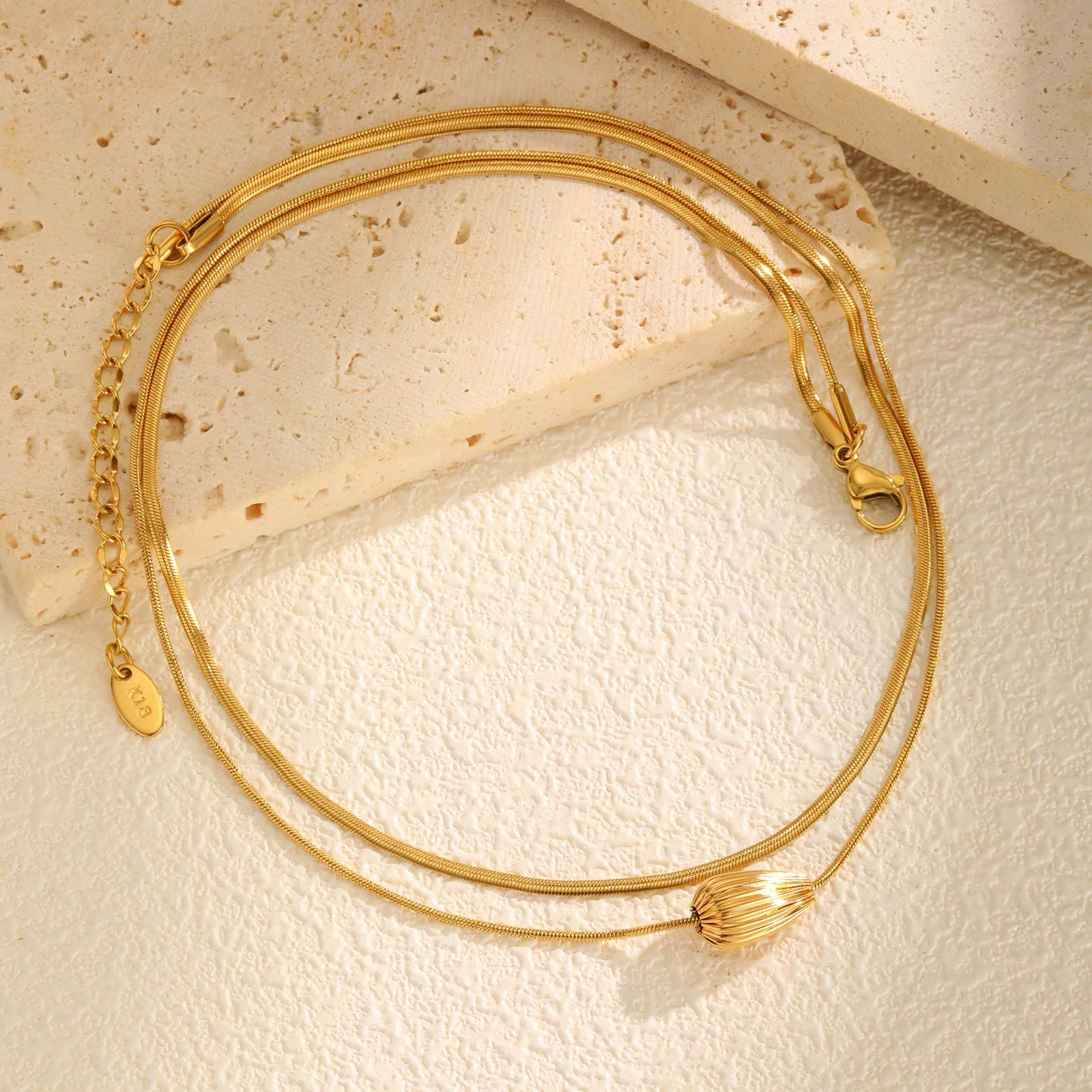 Layered Teardrop Necklace