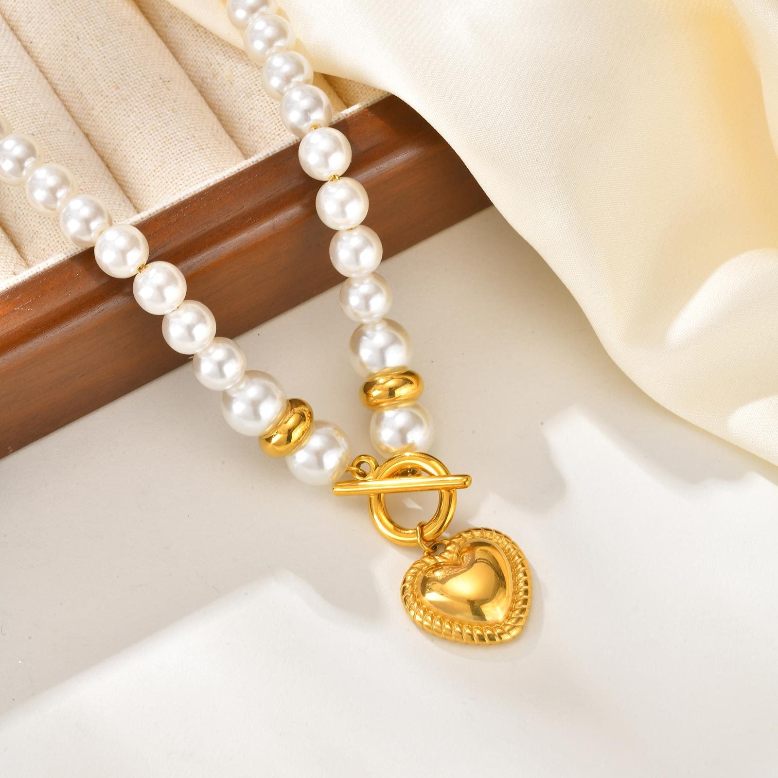 Pearl Heart Necklace