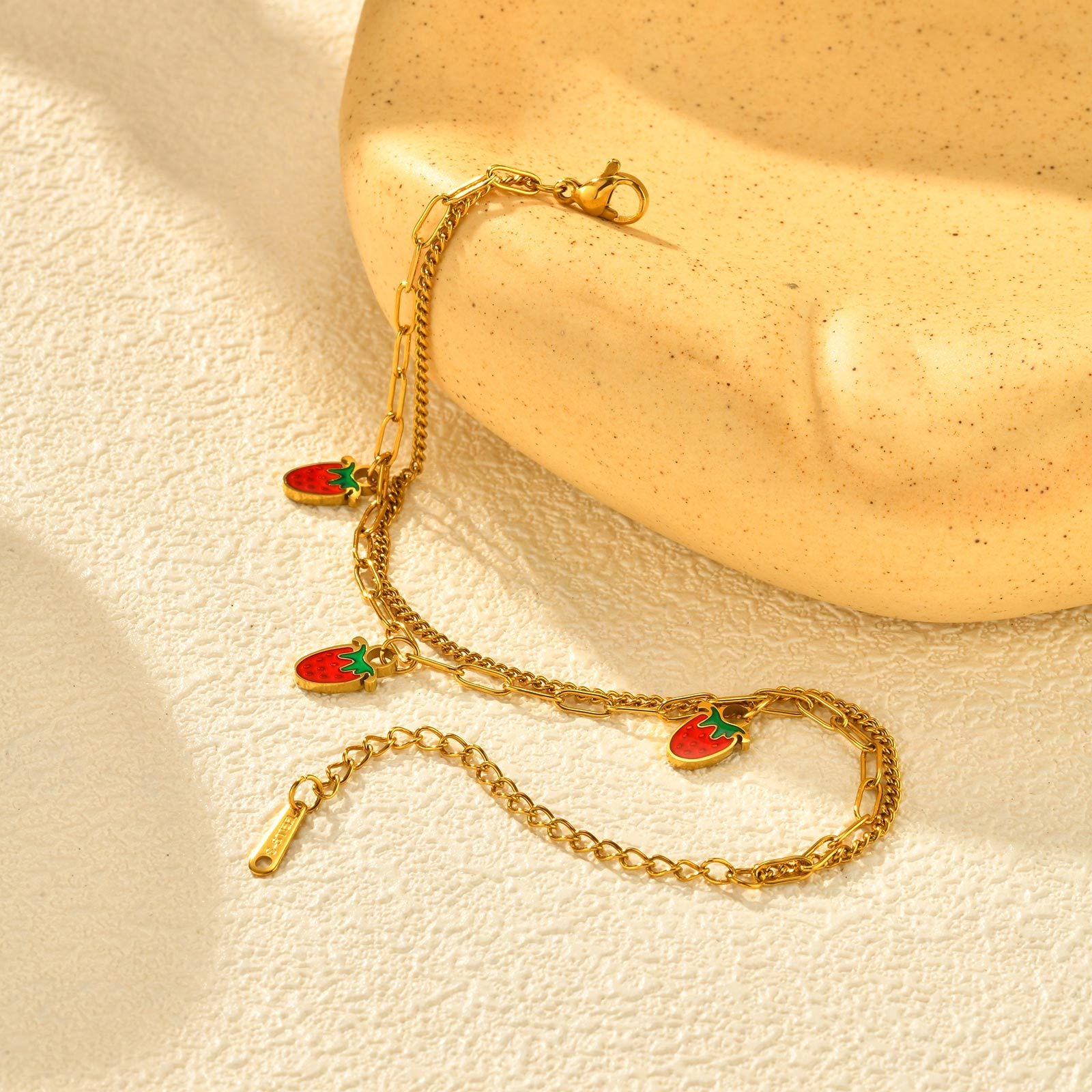 Strawberry Charm Bracelet