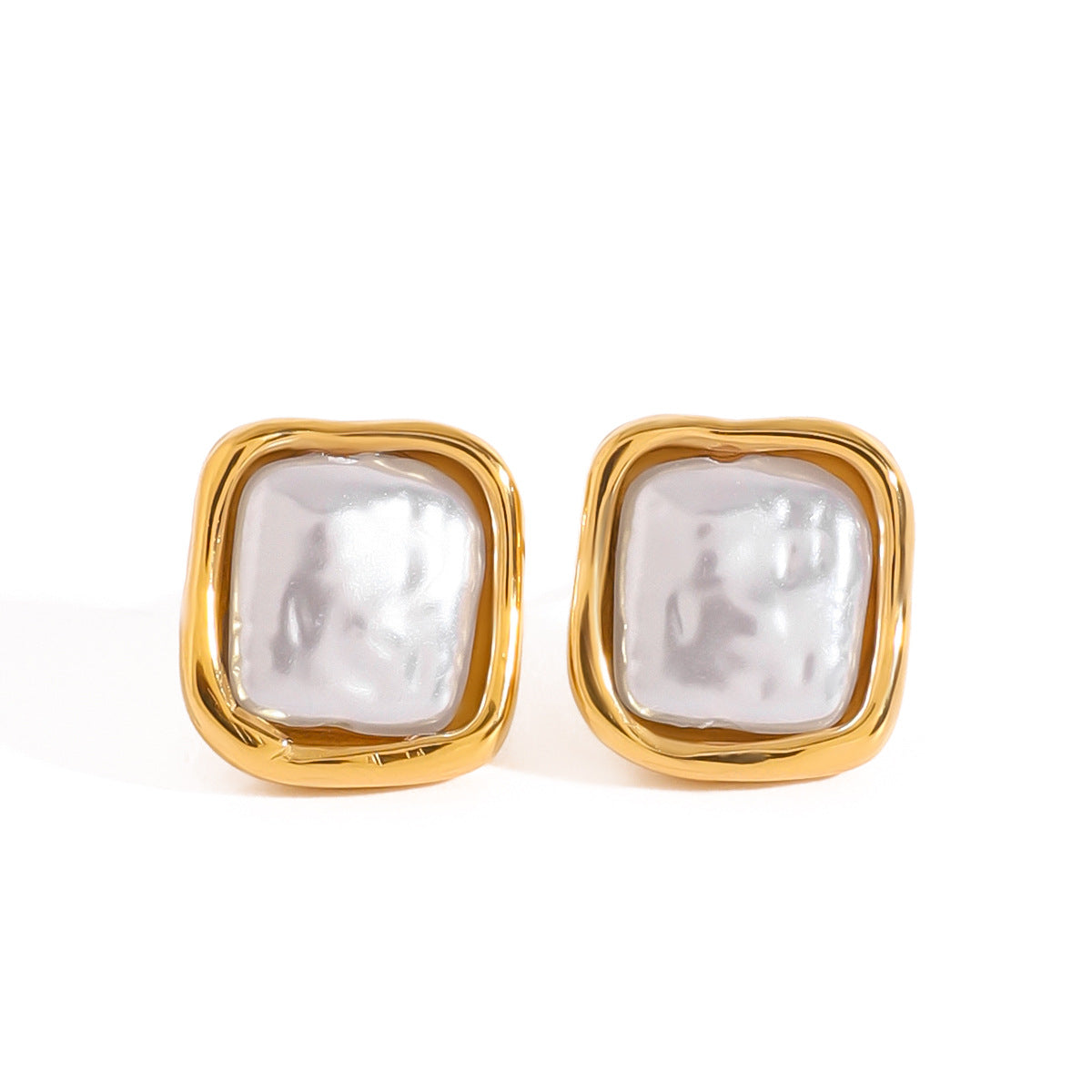 Square Pearl Earrings
