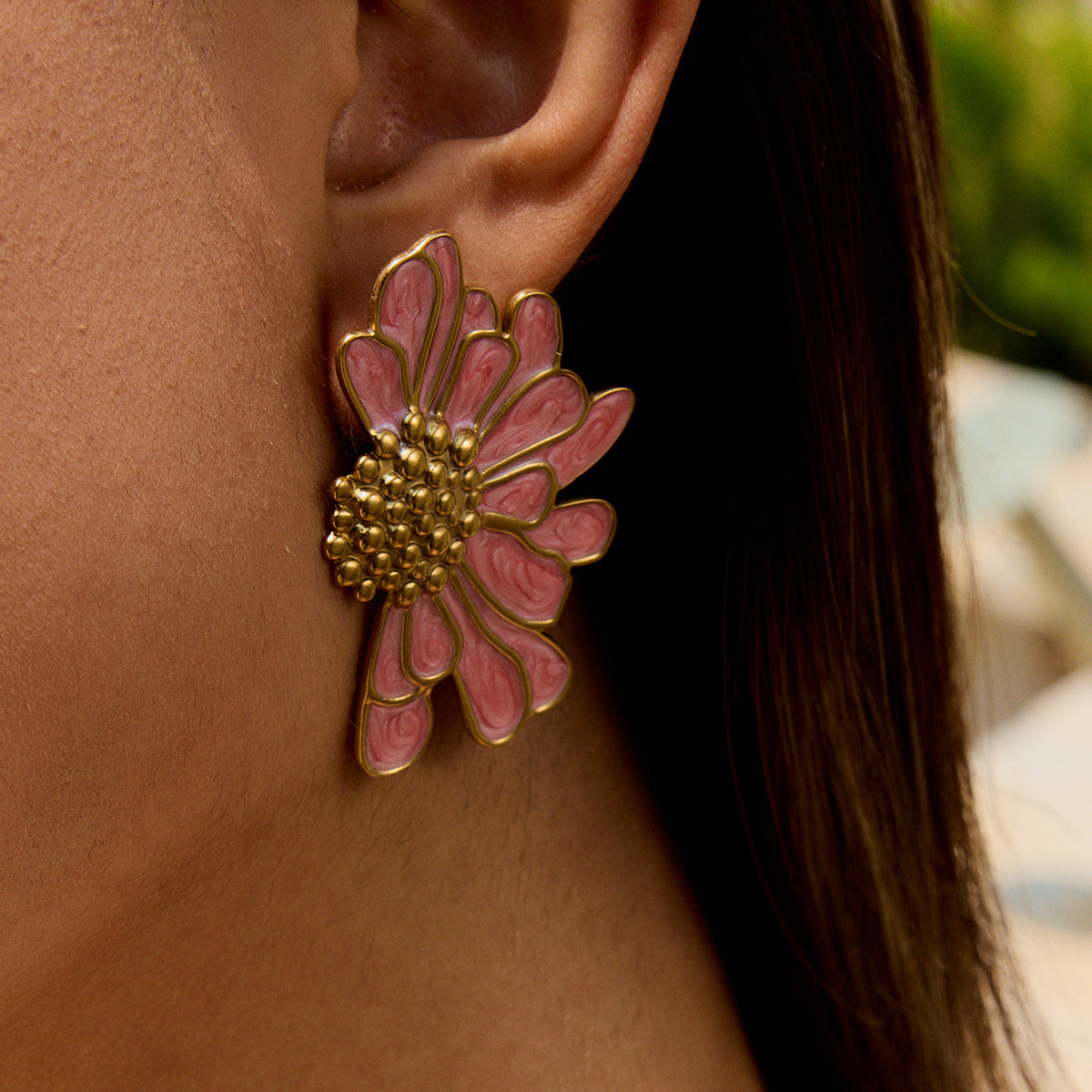 Daisy Flower Earrings