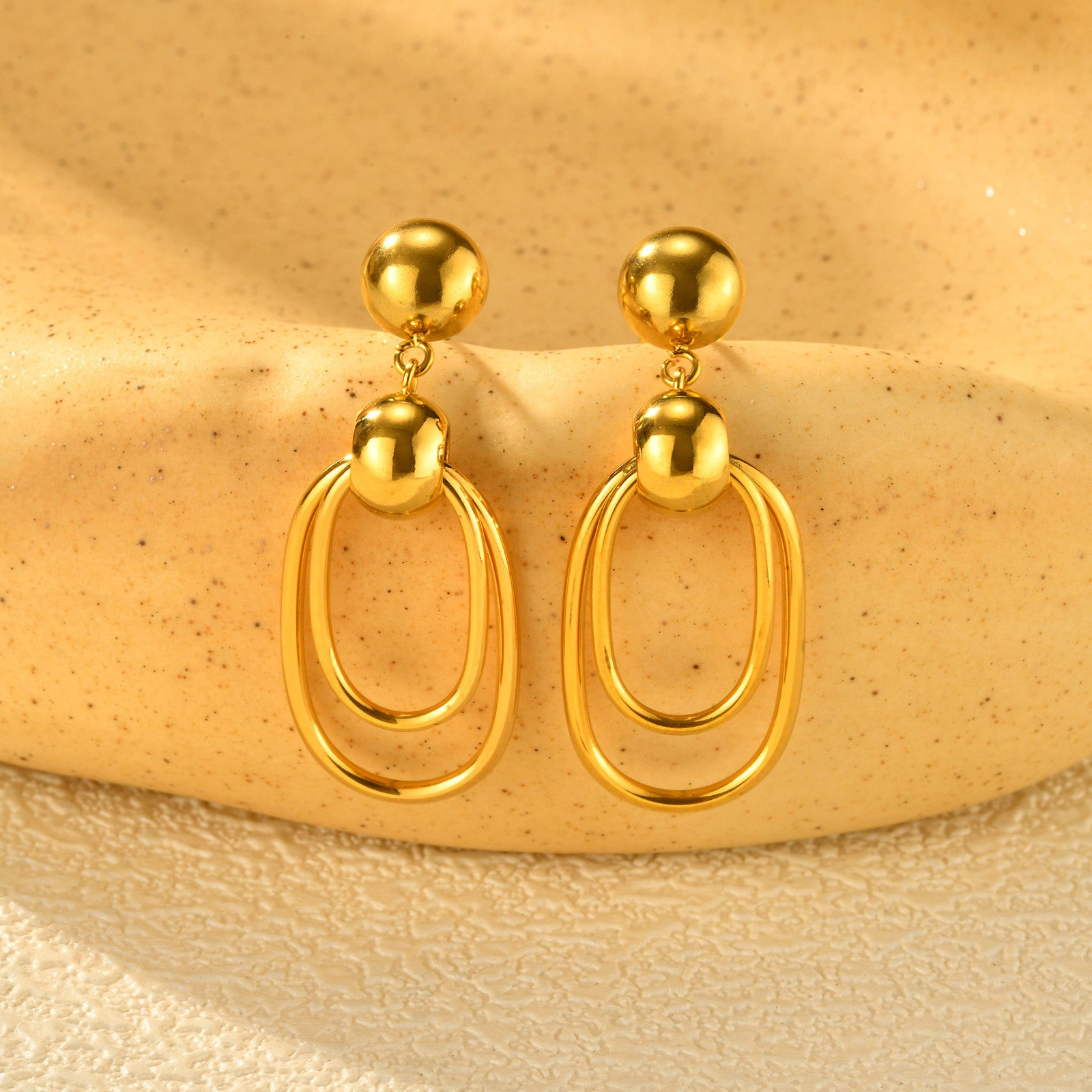 Geometric Drop Earrings