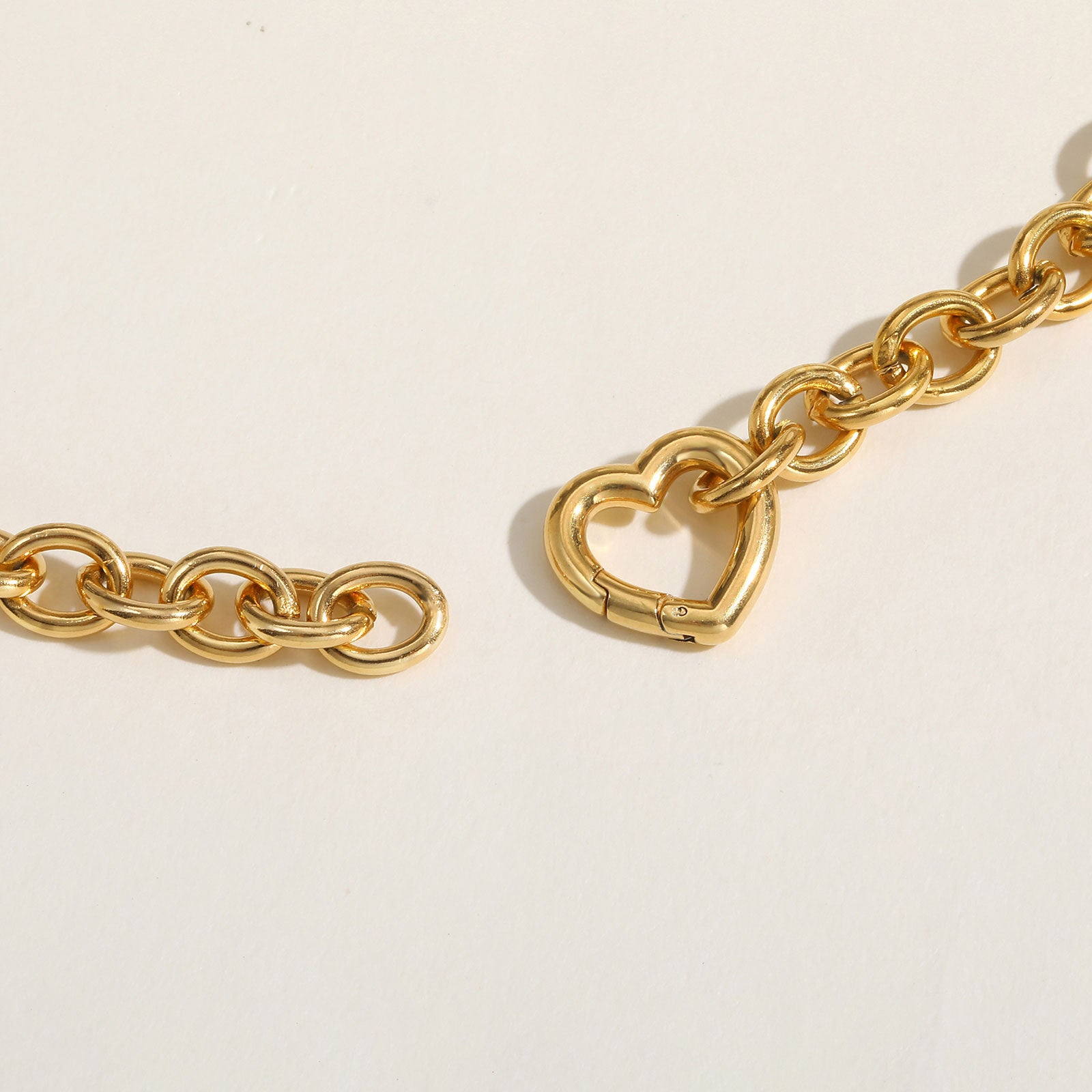 Chunky Heart Chain Necklace