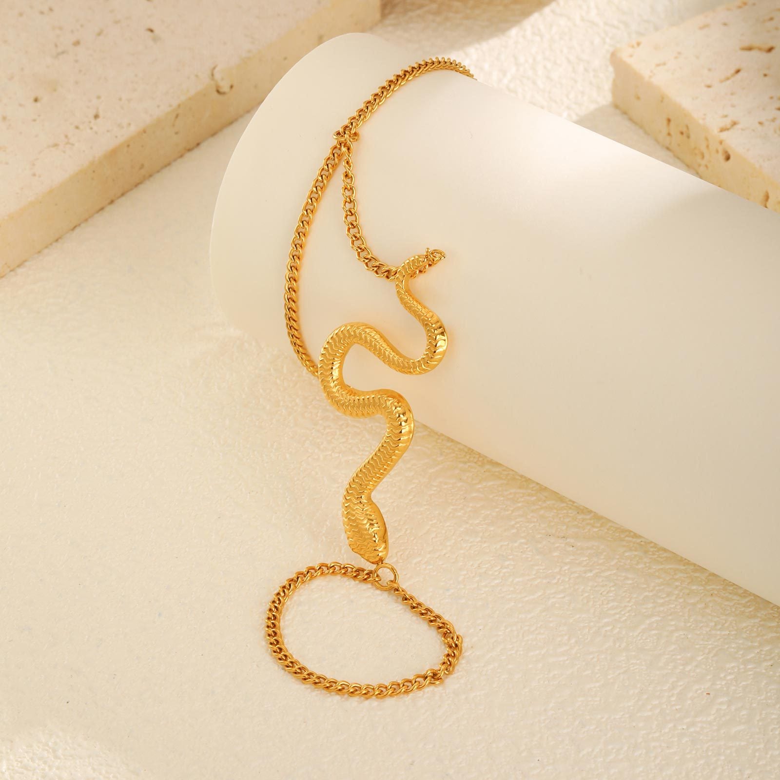 Snake Chain Hand Bracelet