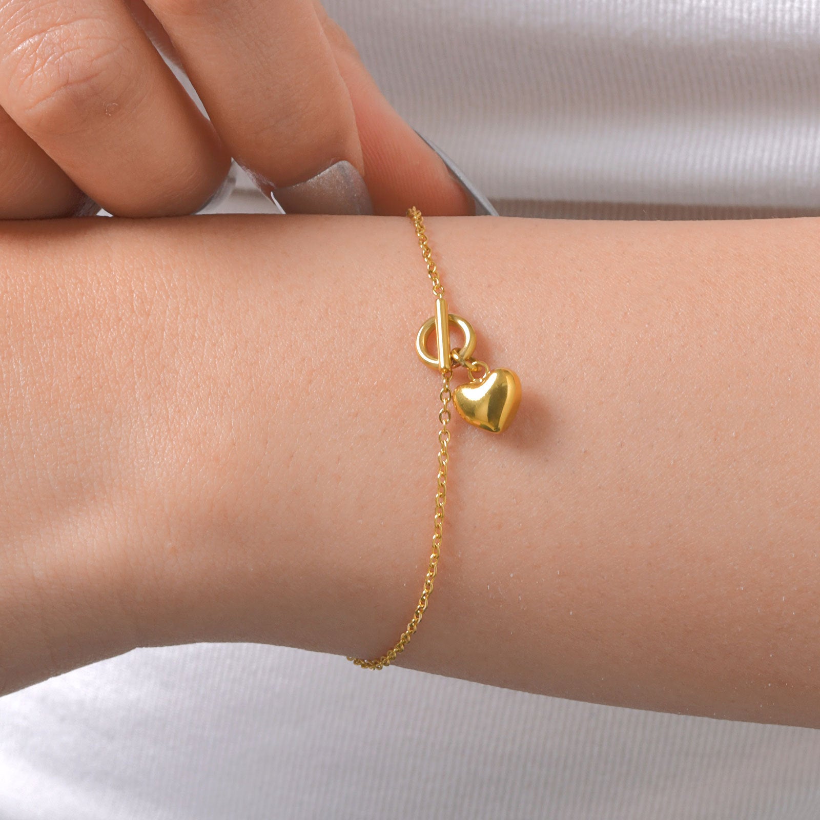 Heart Charm Bracelet