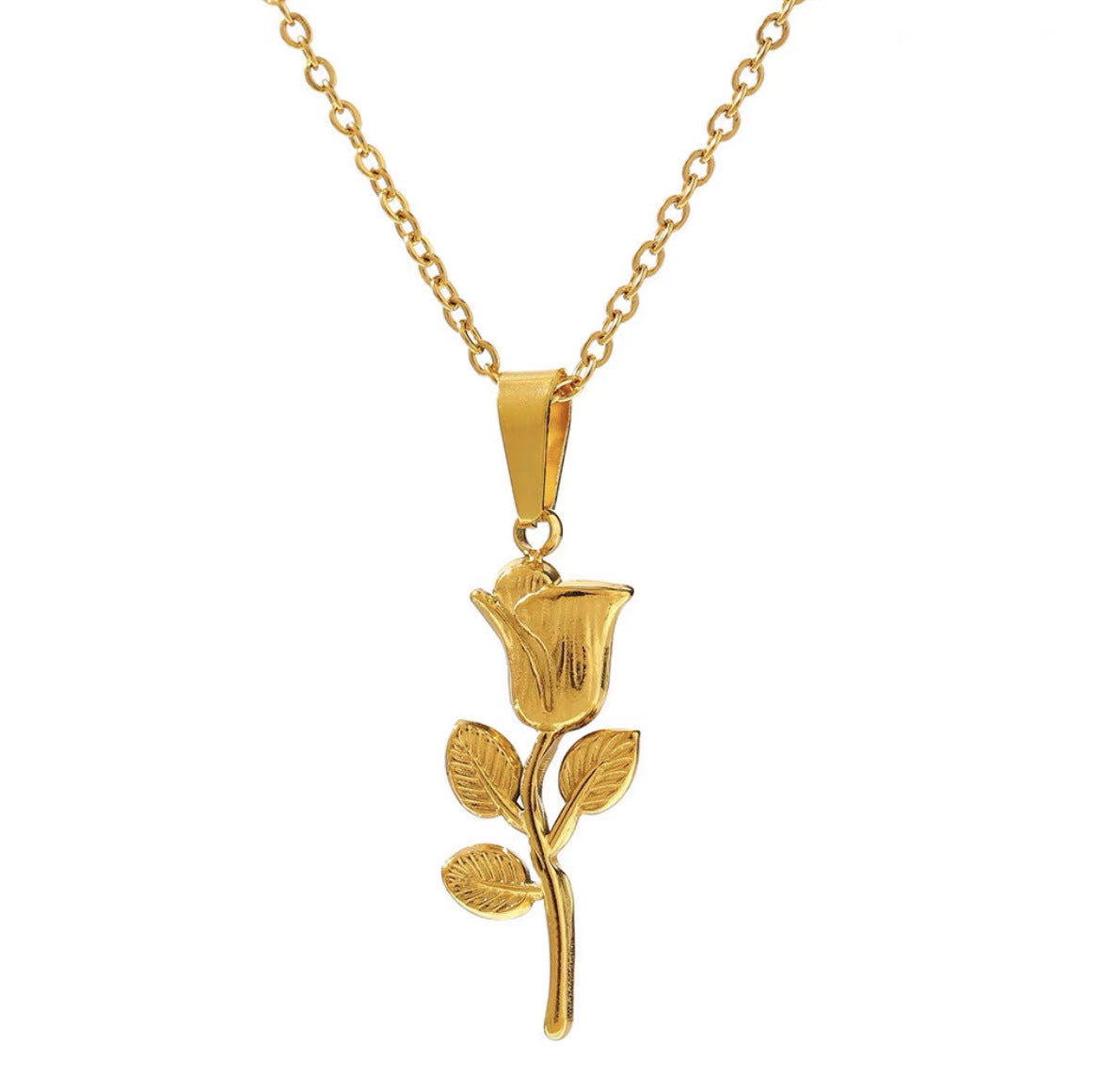 Rose Pendant Necklace