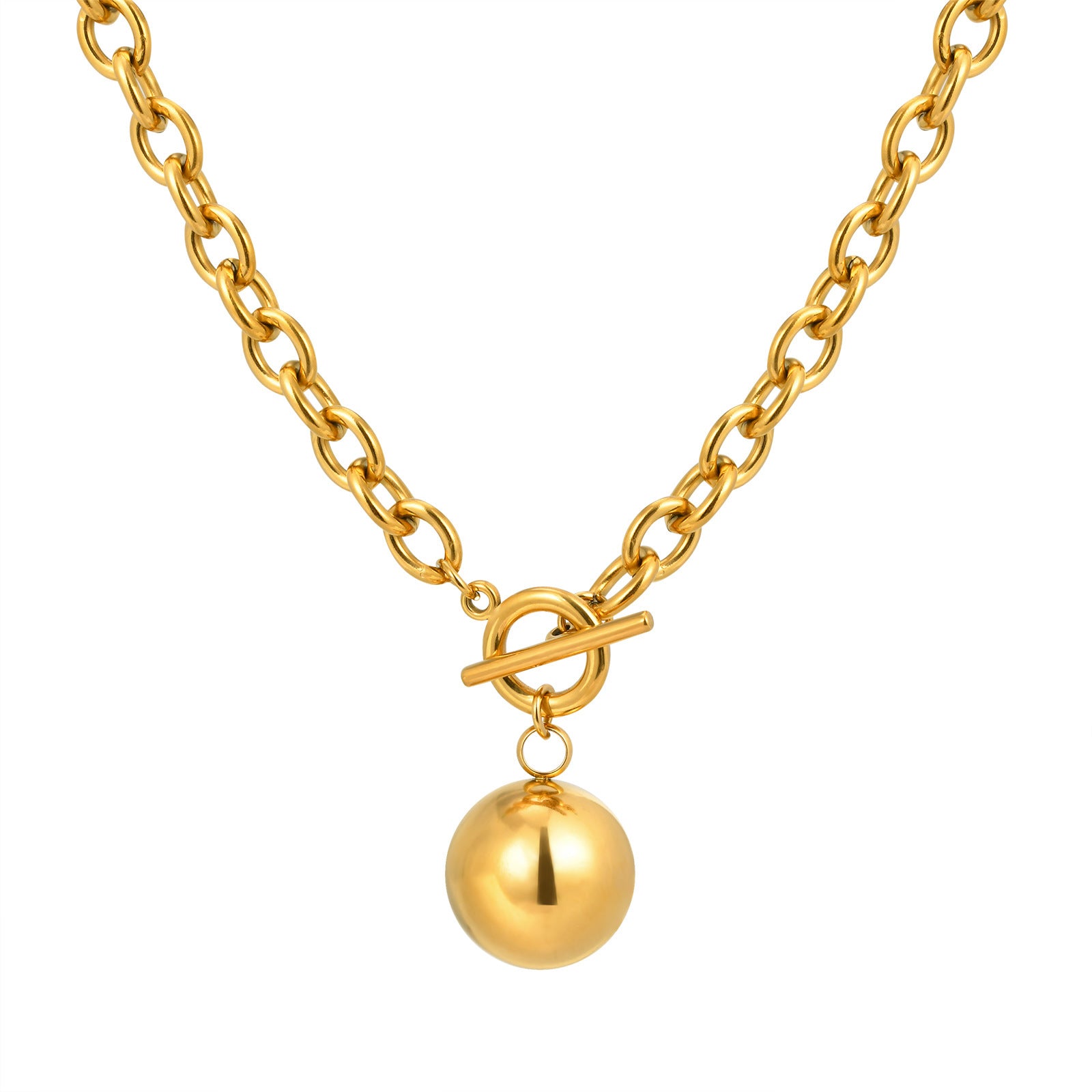 Chunky Chain Ball Necklace