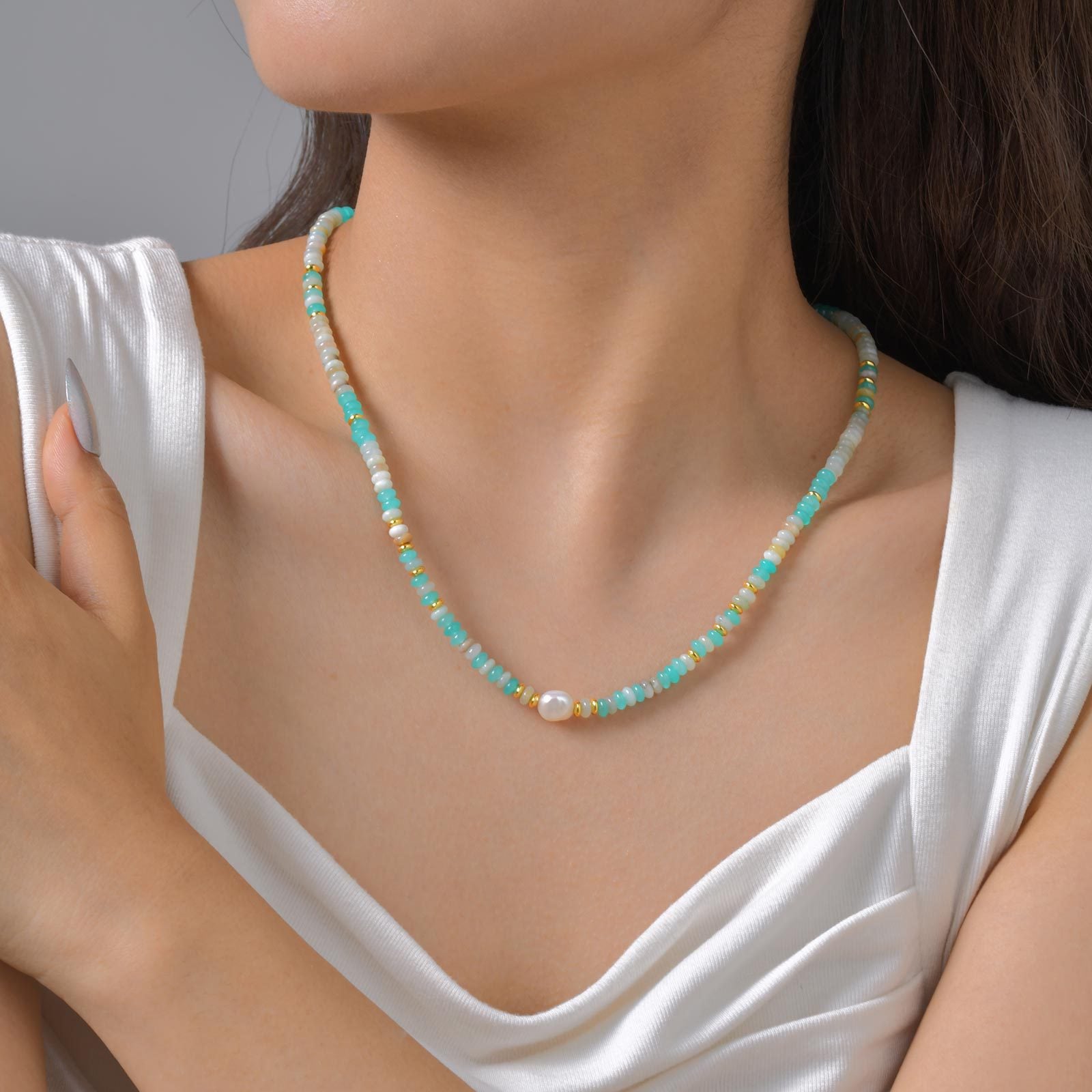 Gemstone Bead Necklace