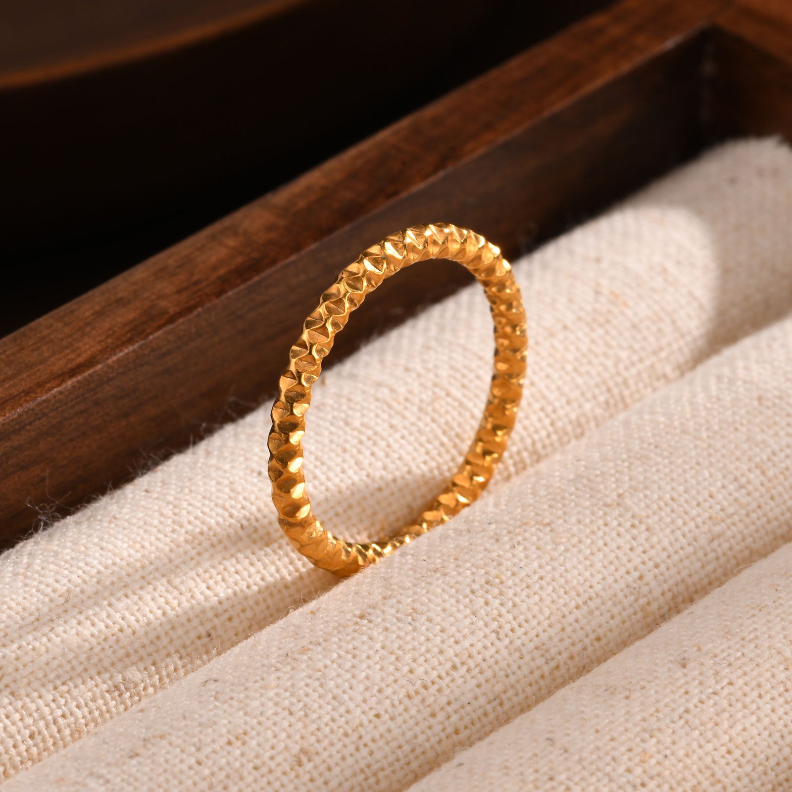 Textured Band Ring