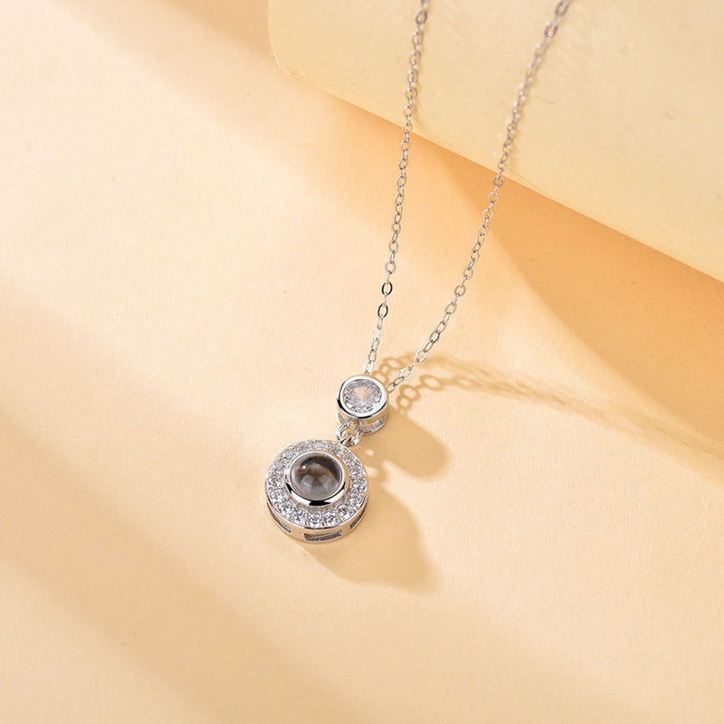 Circle Projection Necklace