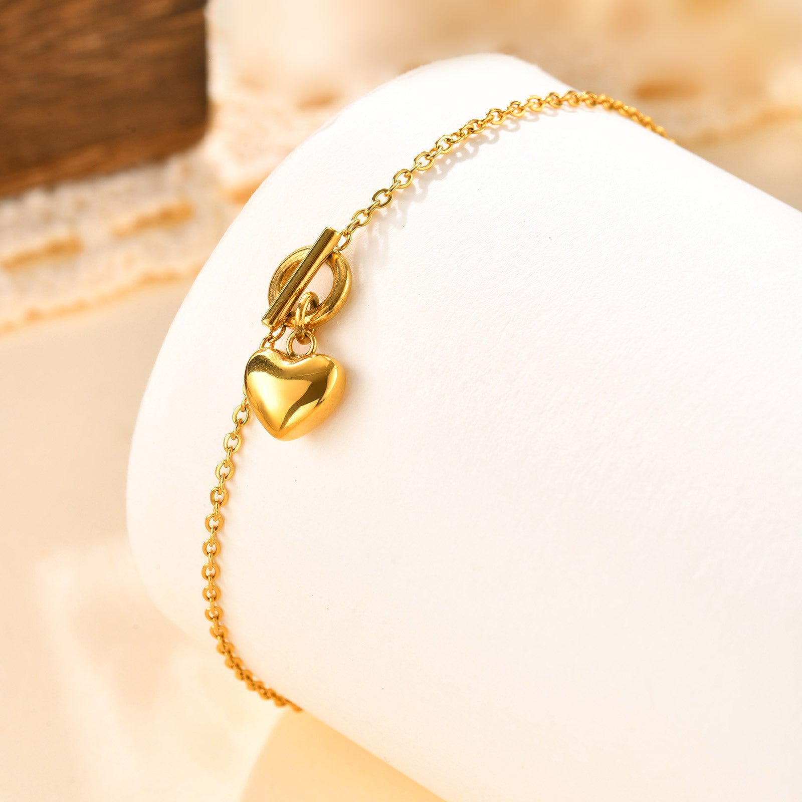 Heart Charm Bracelet