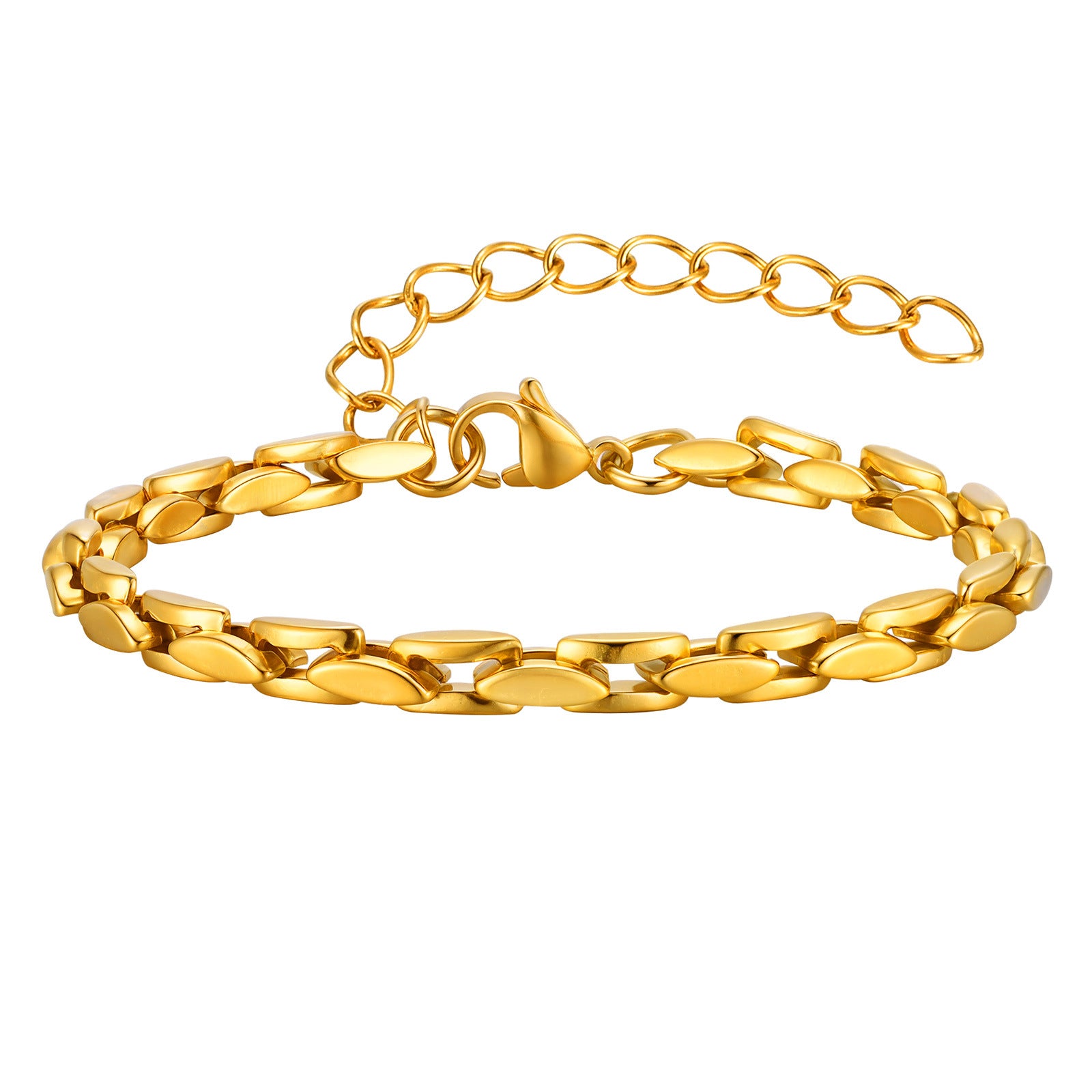 Flat Link Chain Bracelet
