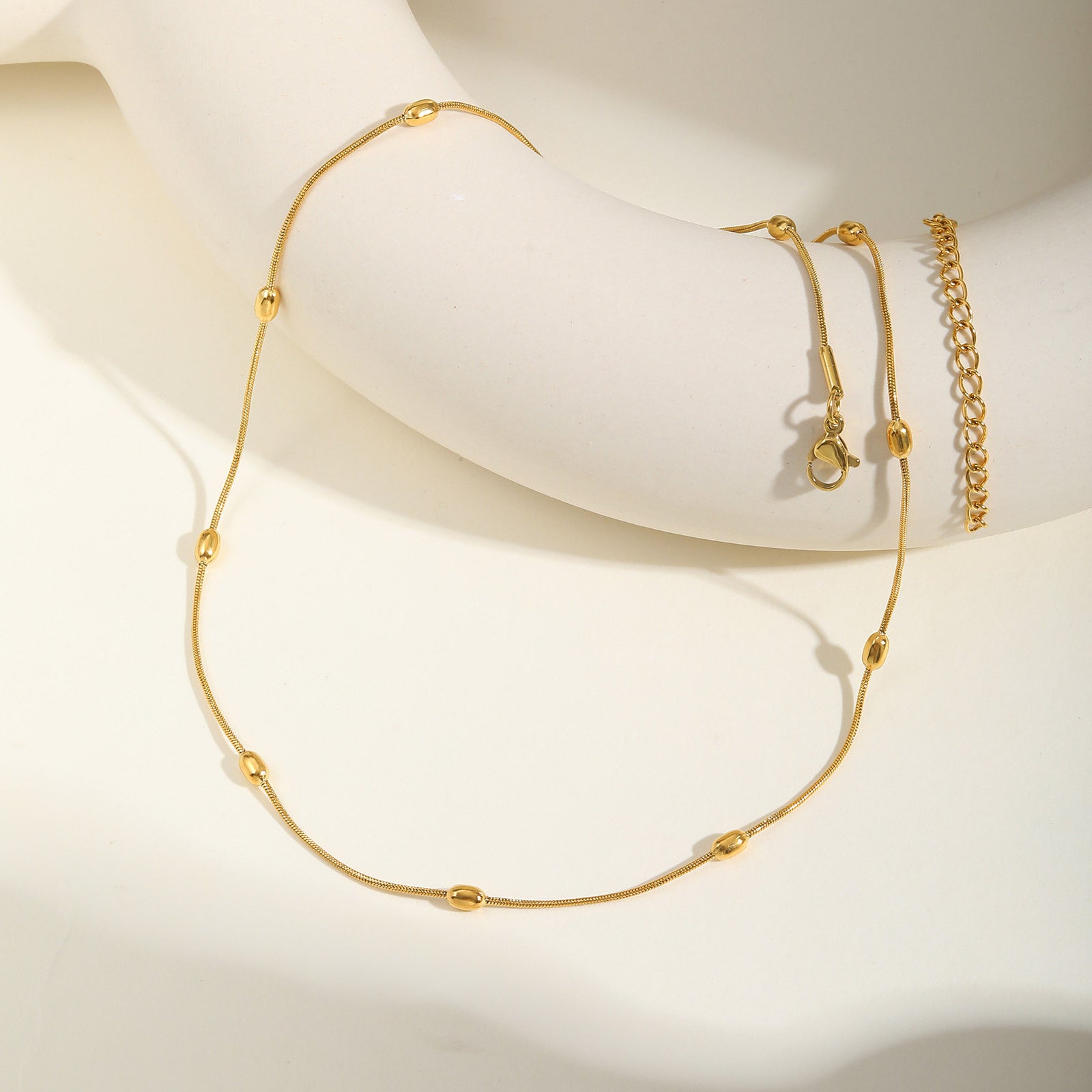 Beaded Snake Chain Necklace