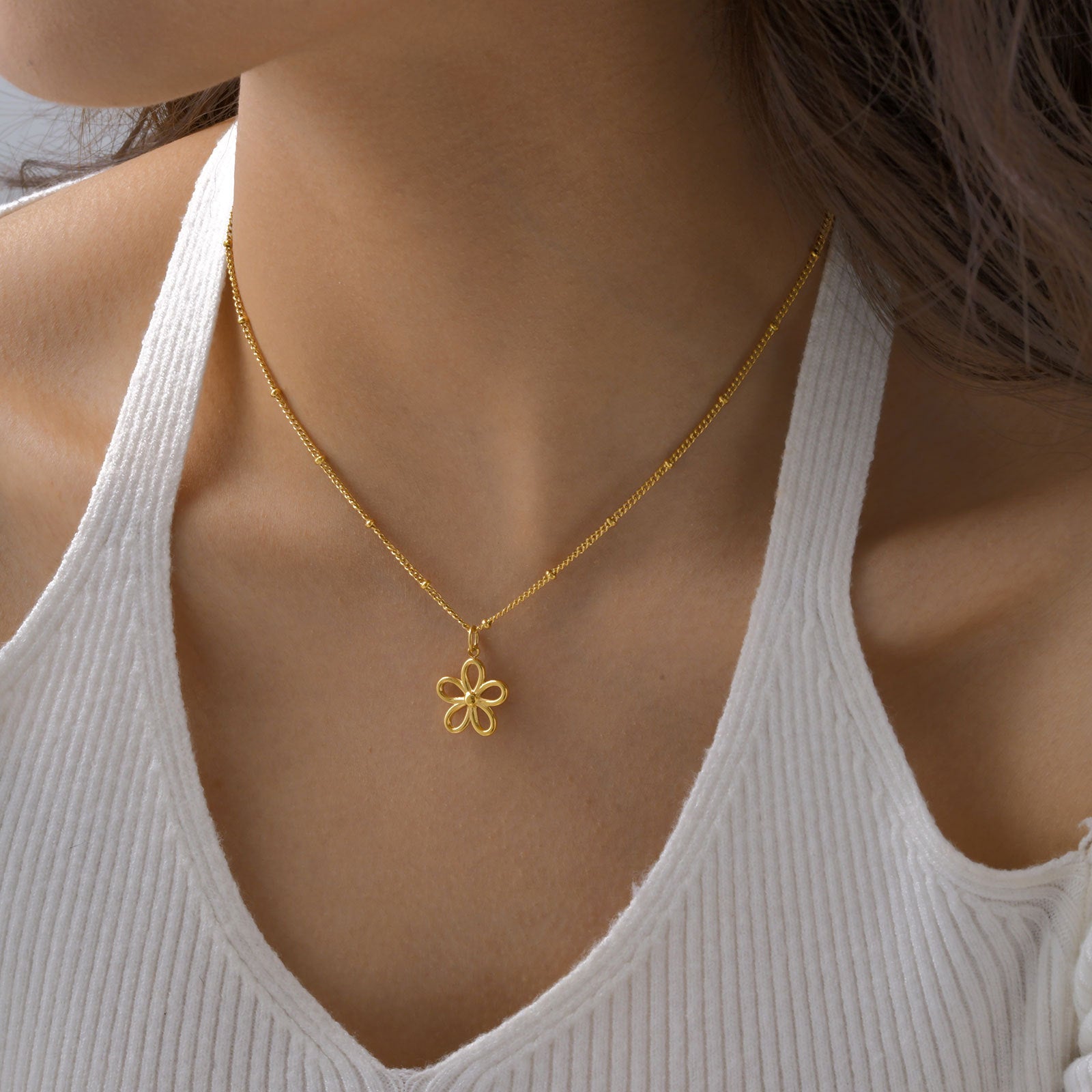 Flower Pendant Necklace