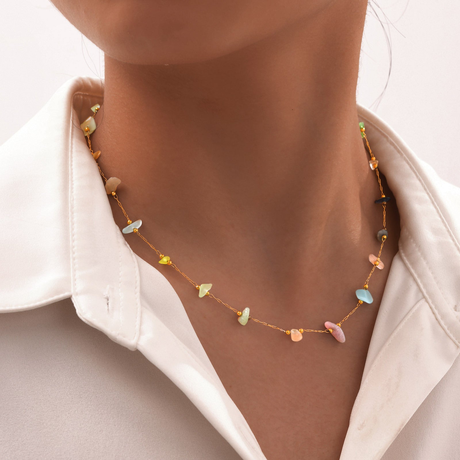 Colorful Stone Necklace