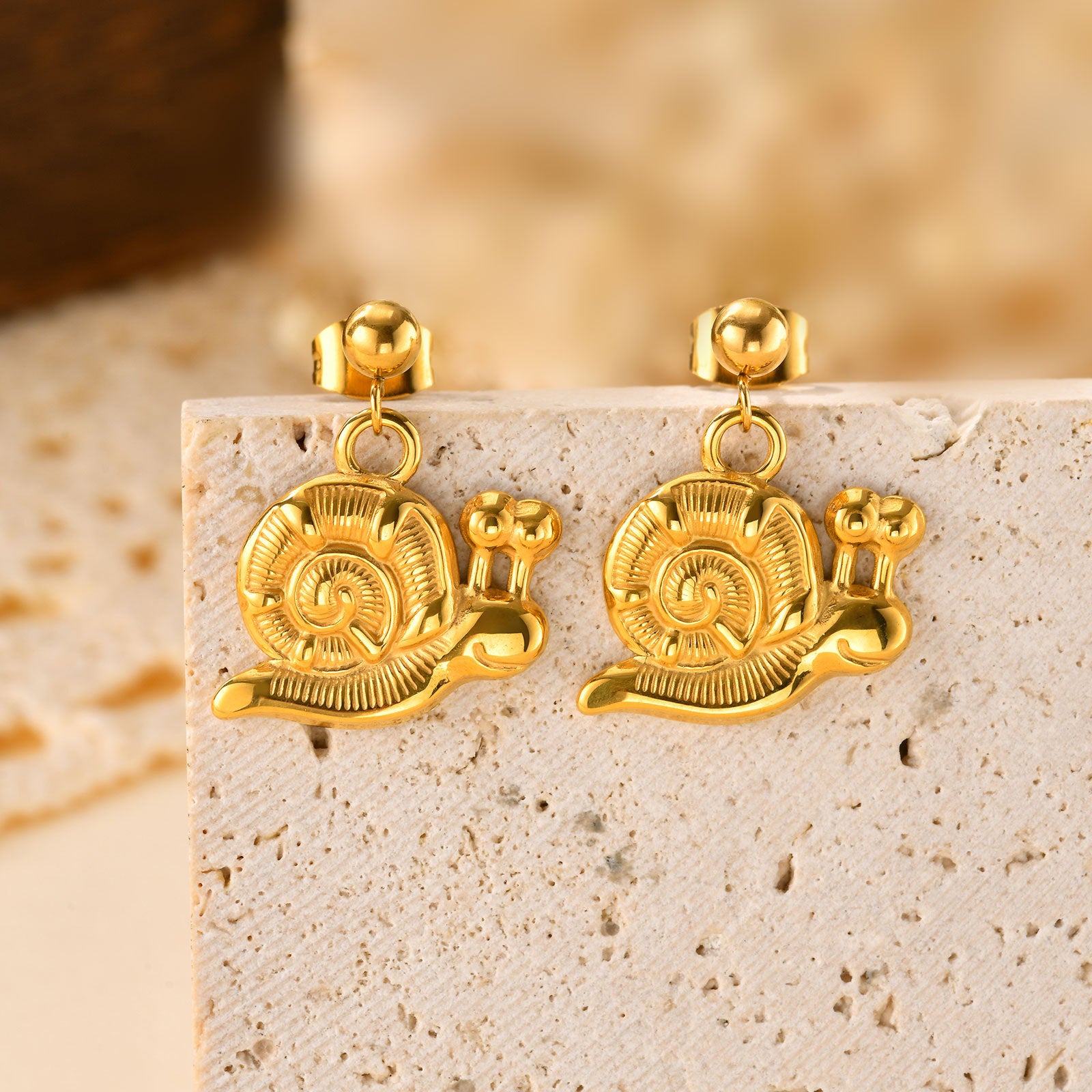 Snail Drop Earrings