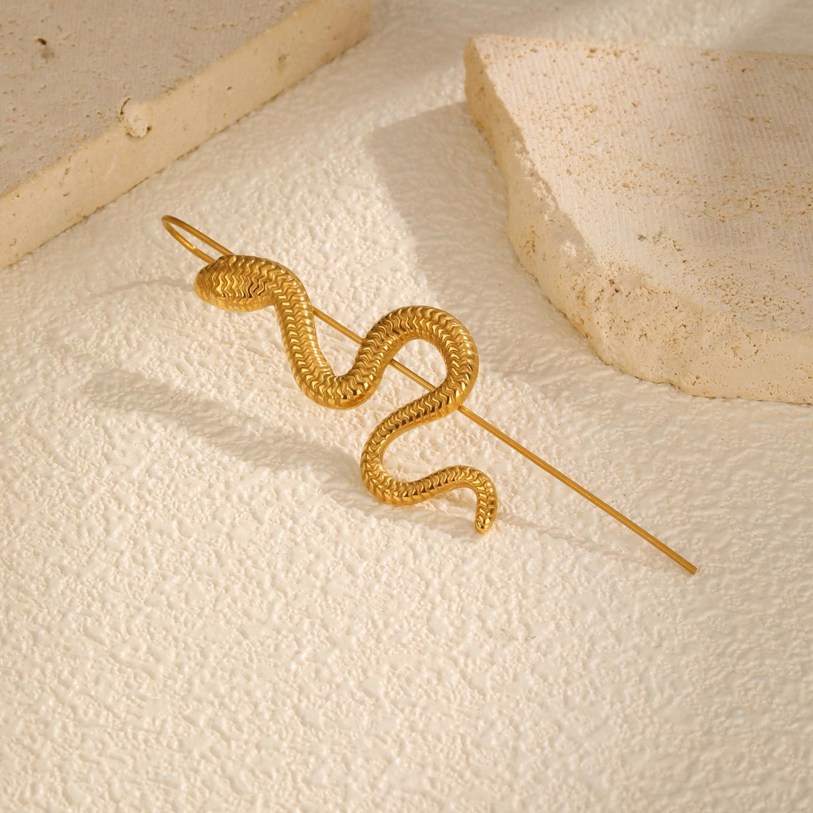 Gold Snake Ear Cuff