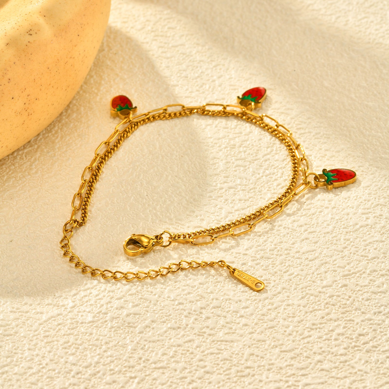 Strawberry Charm Bracelet