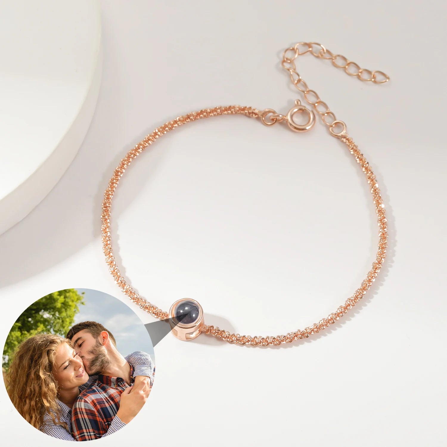 Round Photo Bracelet