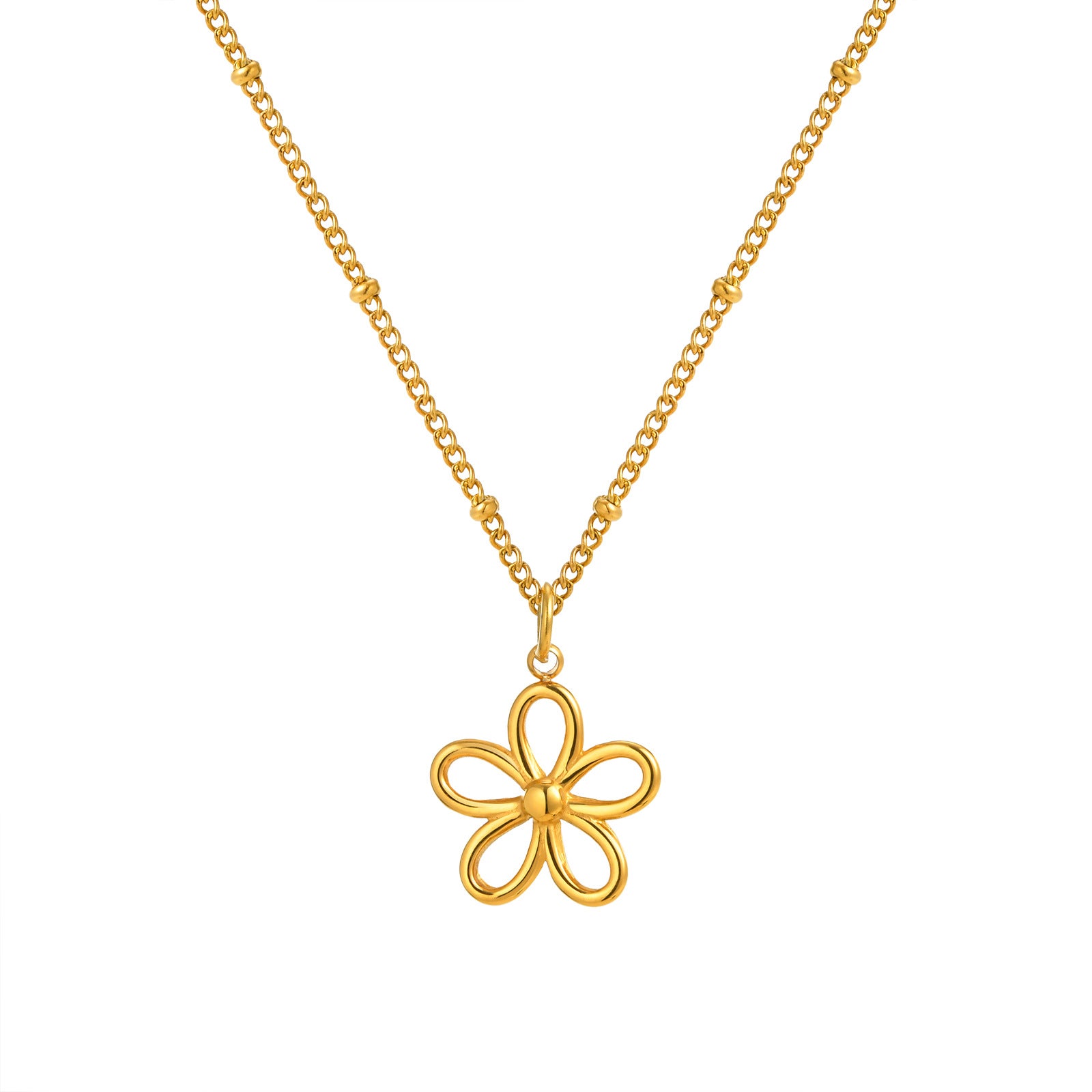 Flower Pendant Necklace