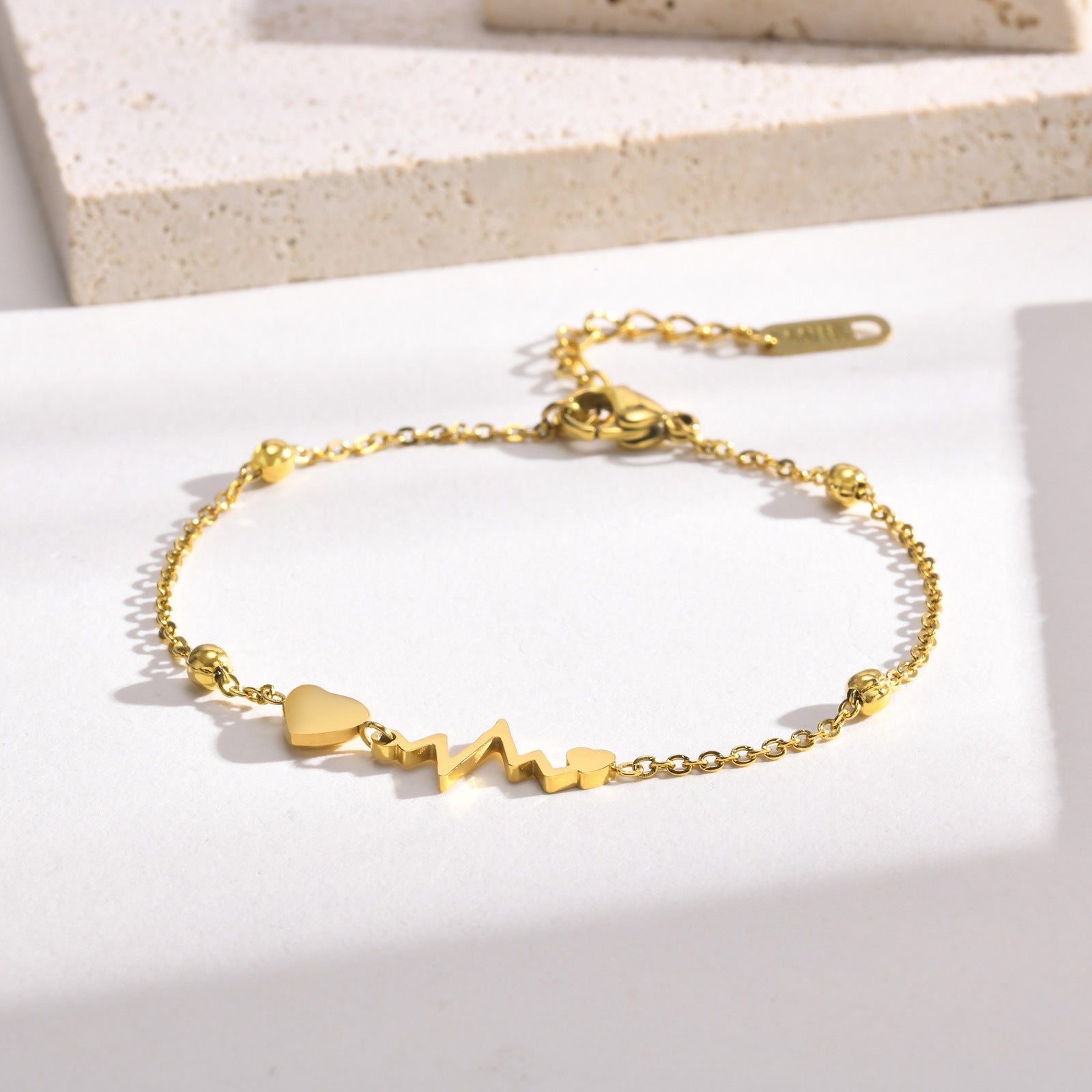 Heartbeat Charm Bracelet