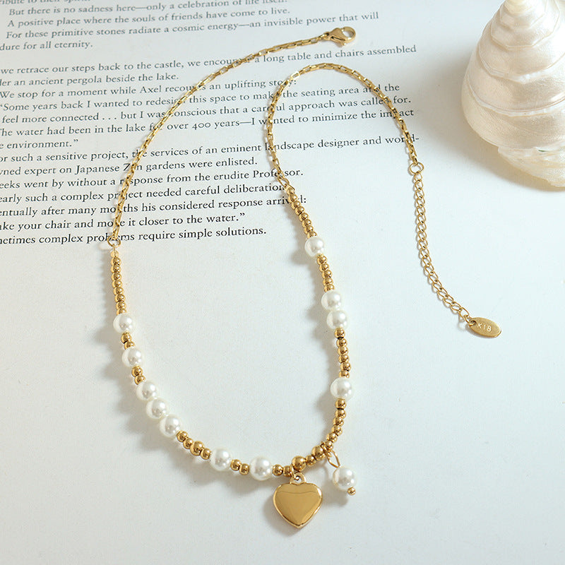 Heart & Harmony Pearl Necklace