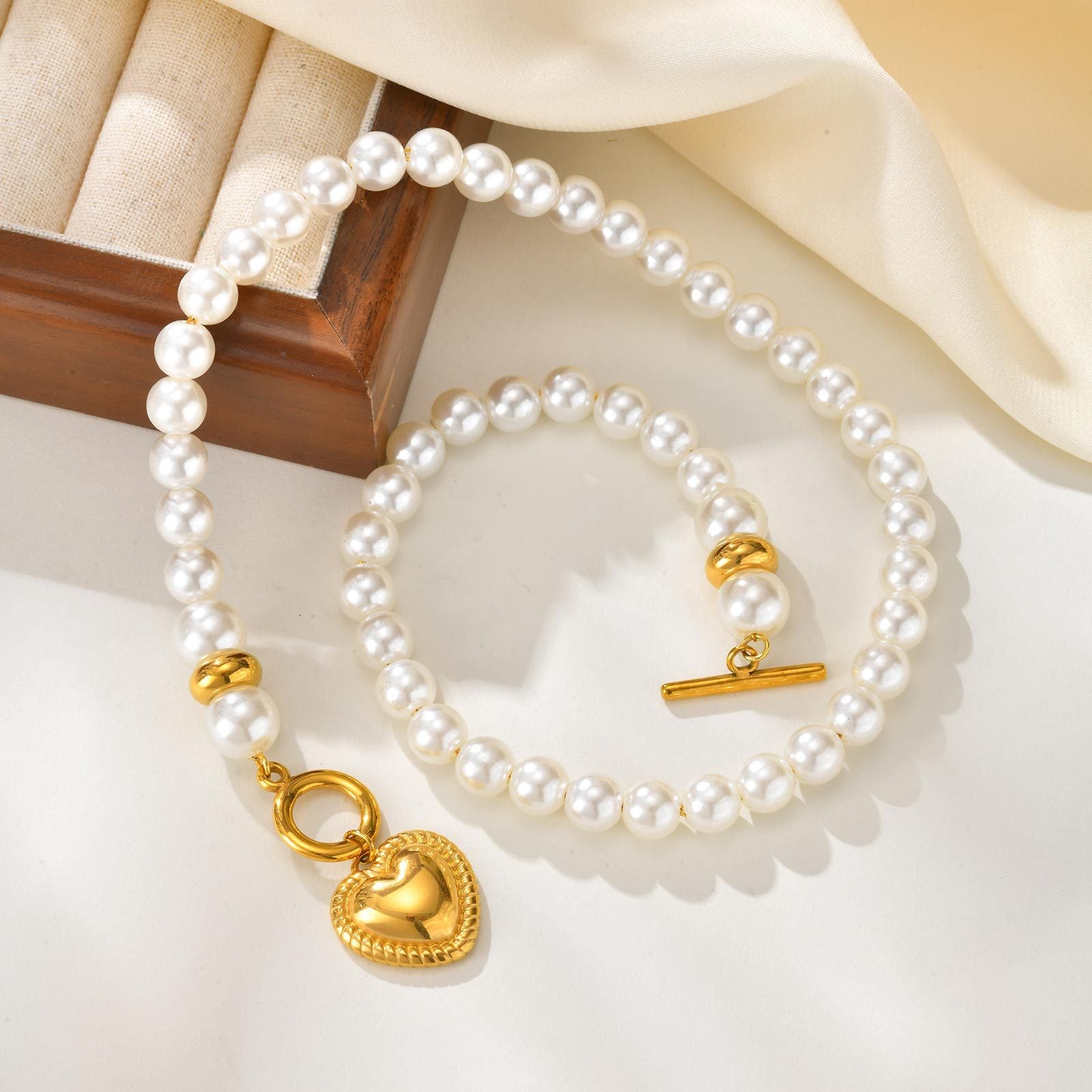 Pearl Heart Necklace