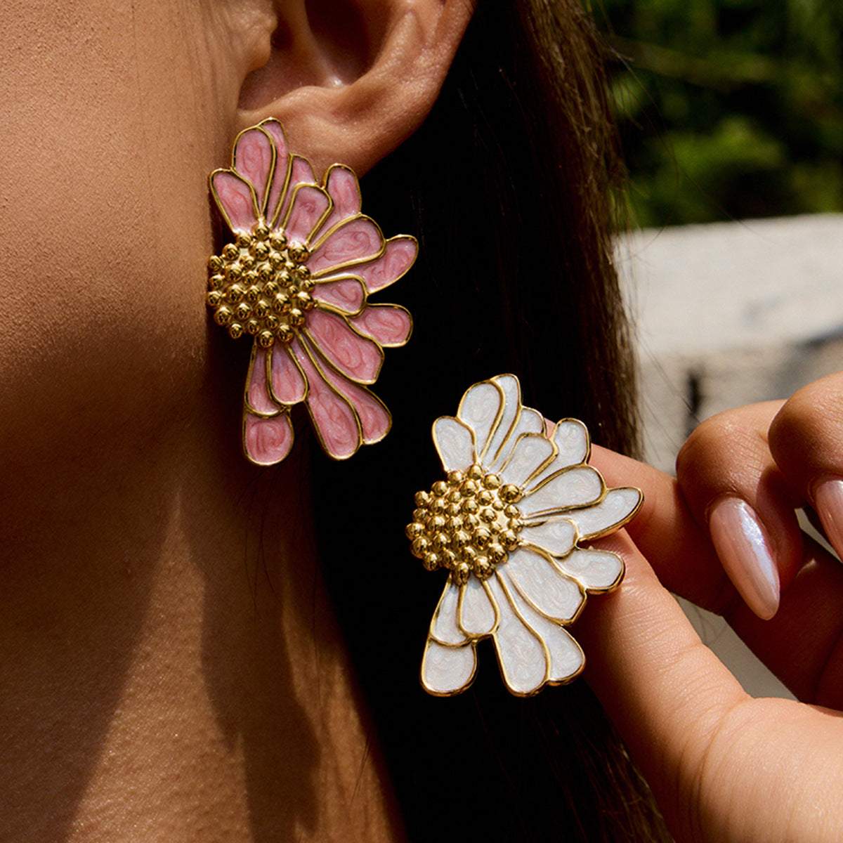 Daisy Flower Earrings