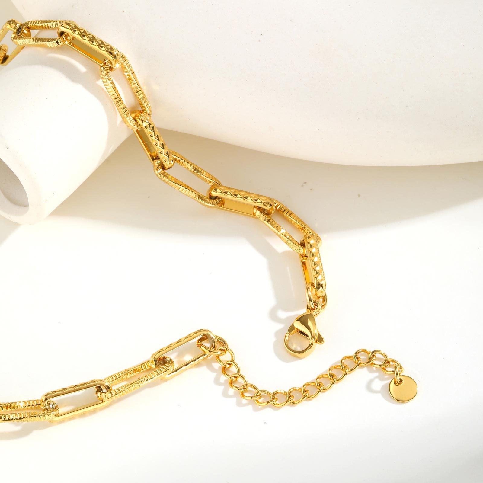 Textured Link Necklace