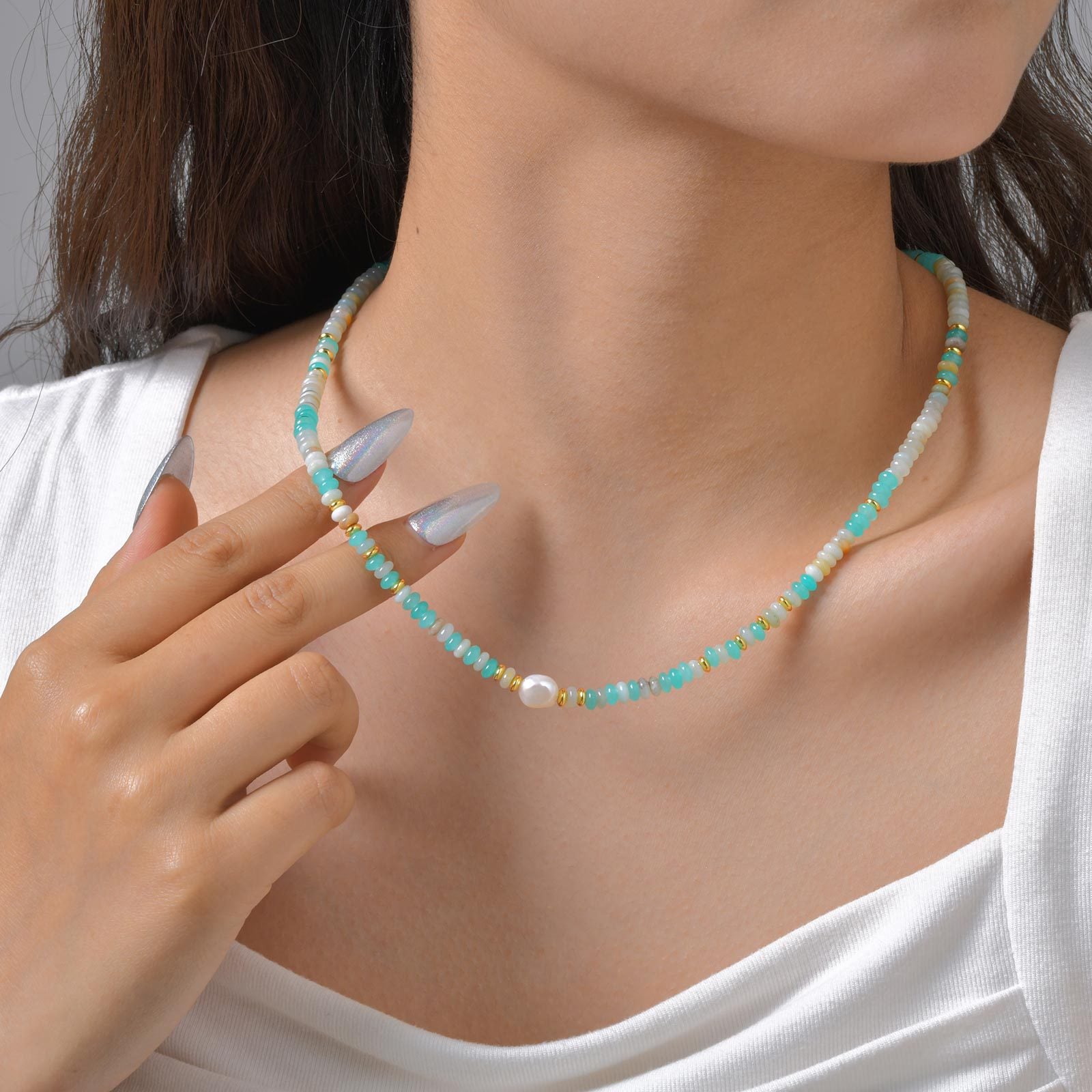 Gemstone Bead Necklace