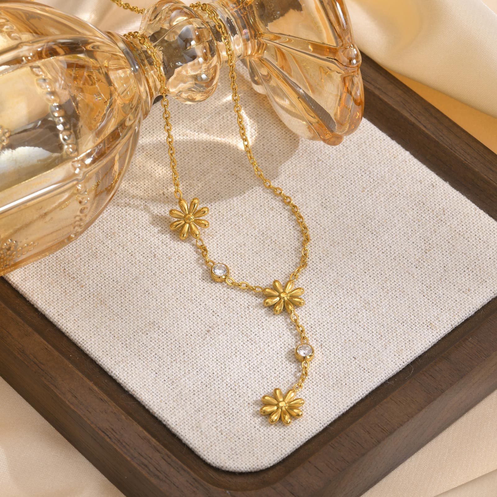 Floral Drop Necklace