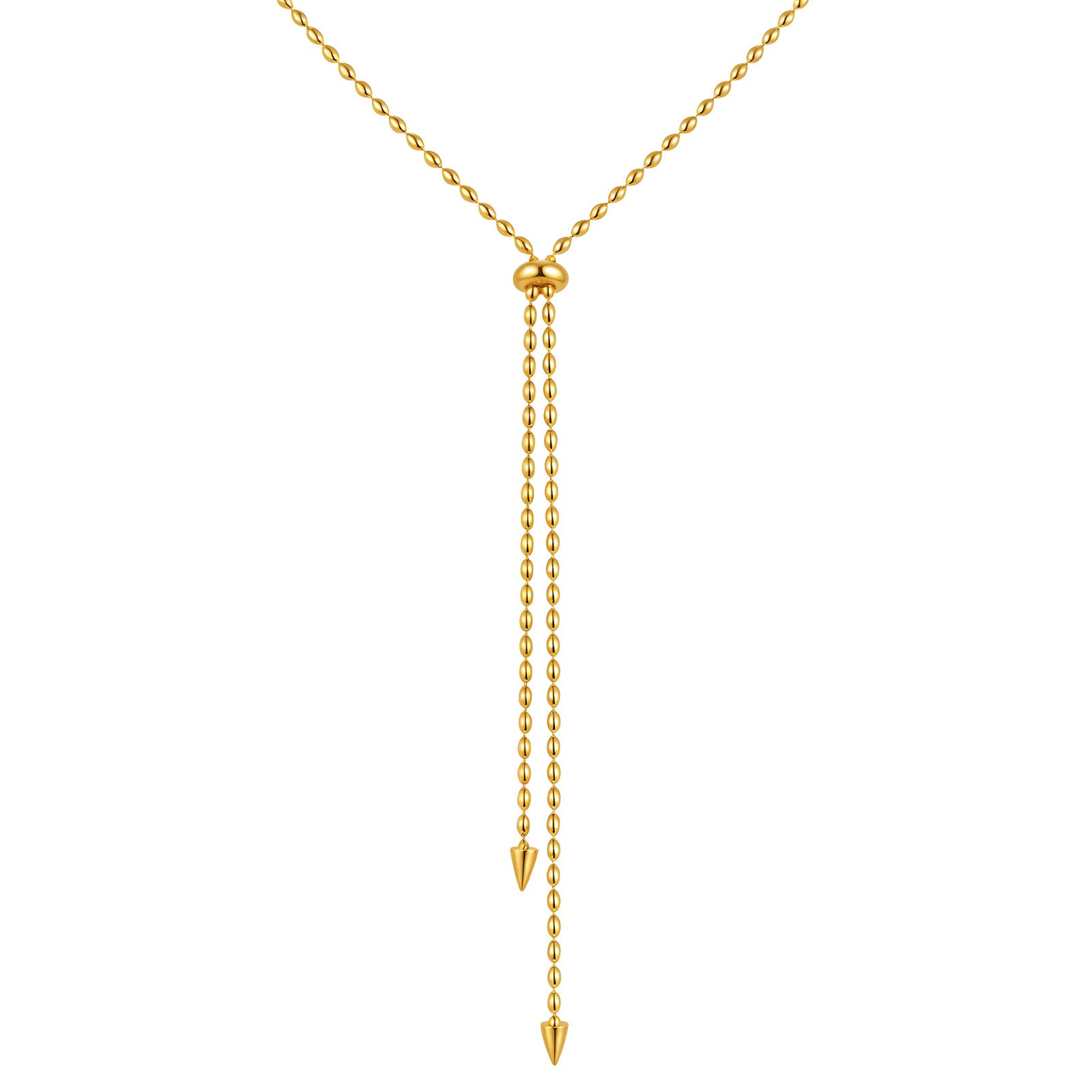 Adjustable Bead Chain Necklace