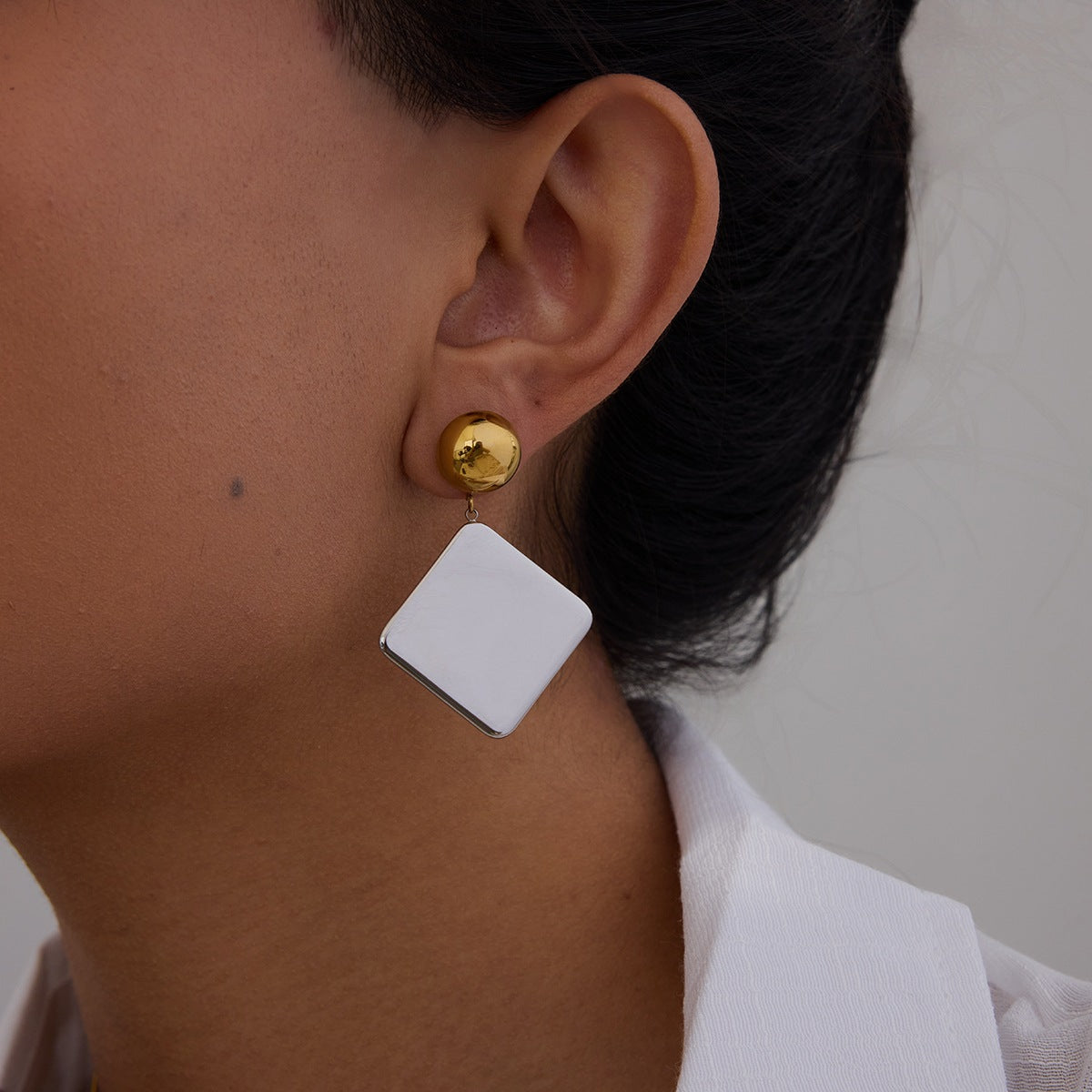 Geometric Drop Earrings