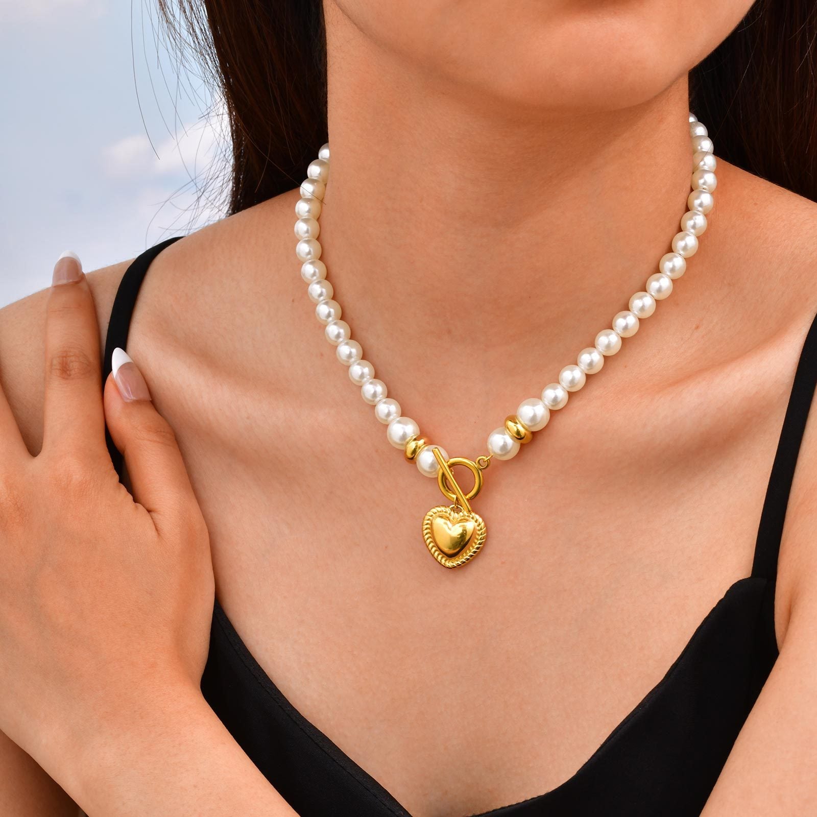 Pearl Heart Necklace