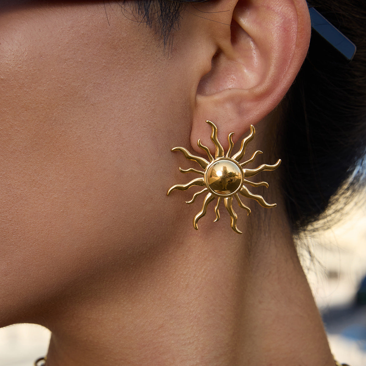 Sunburst Statement Earrings